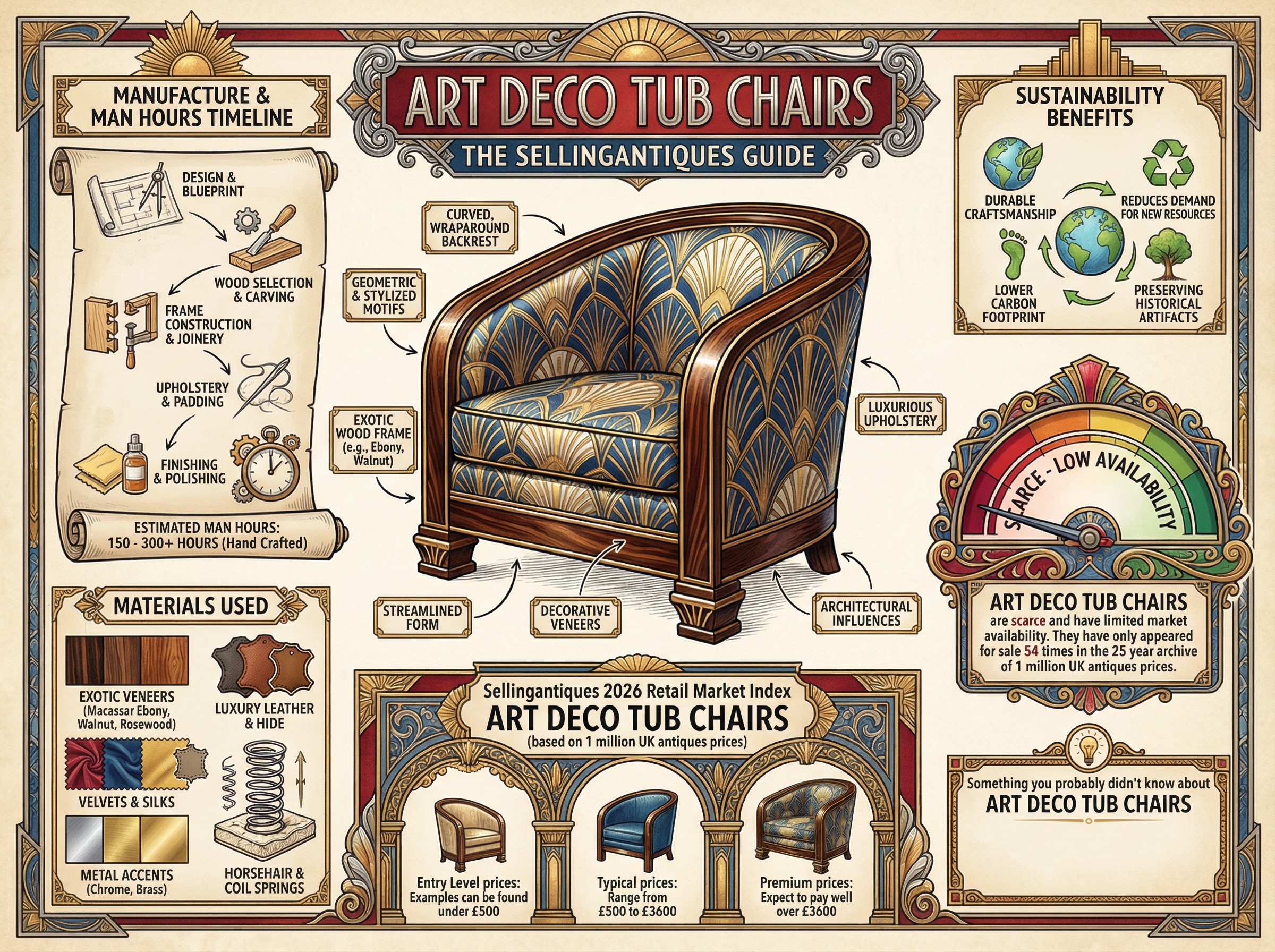 Art Deco Tub Chairs Guide Infographic
