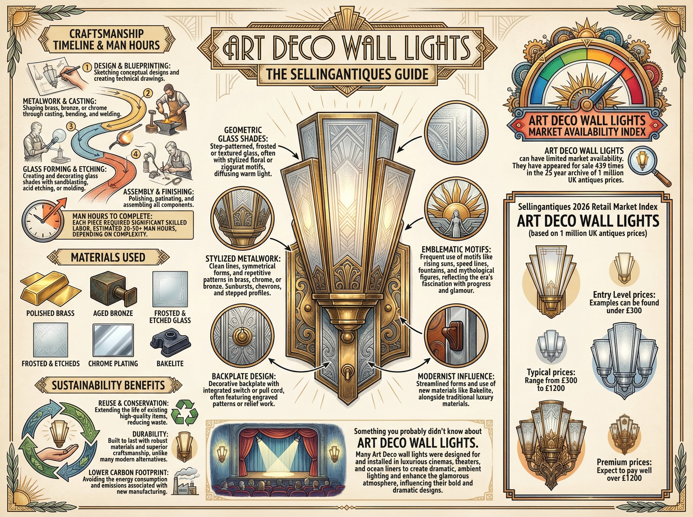 Art Deco Wall Lights Guide Infographic
