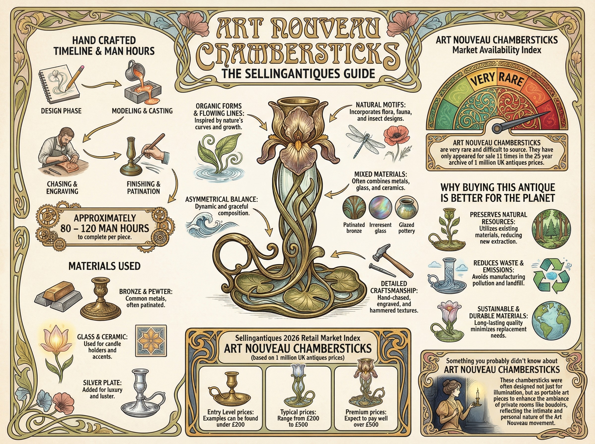 Art Nouveau Chambersticks Guide Infographic
