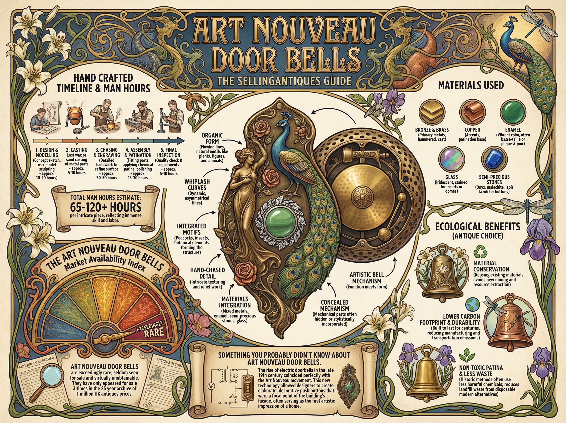 Art Nouveau Door Bells Guide Infographic