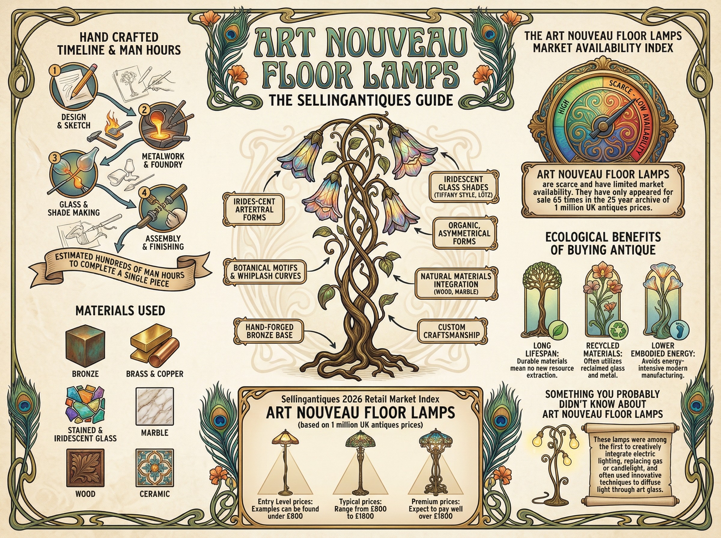 Art Nouveau Floor Lamps Guide Infographic