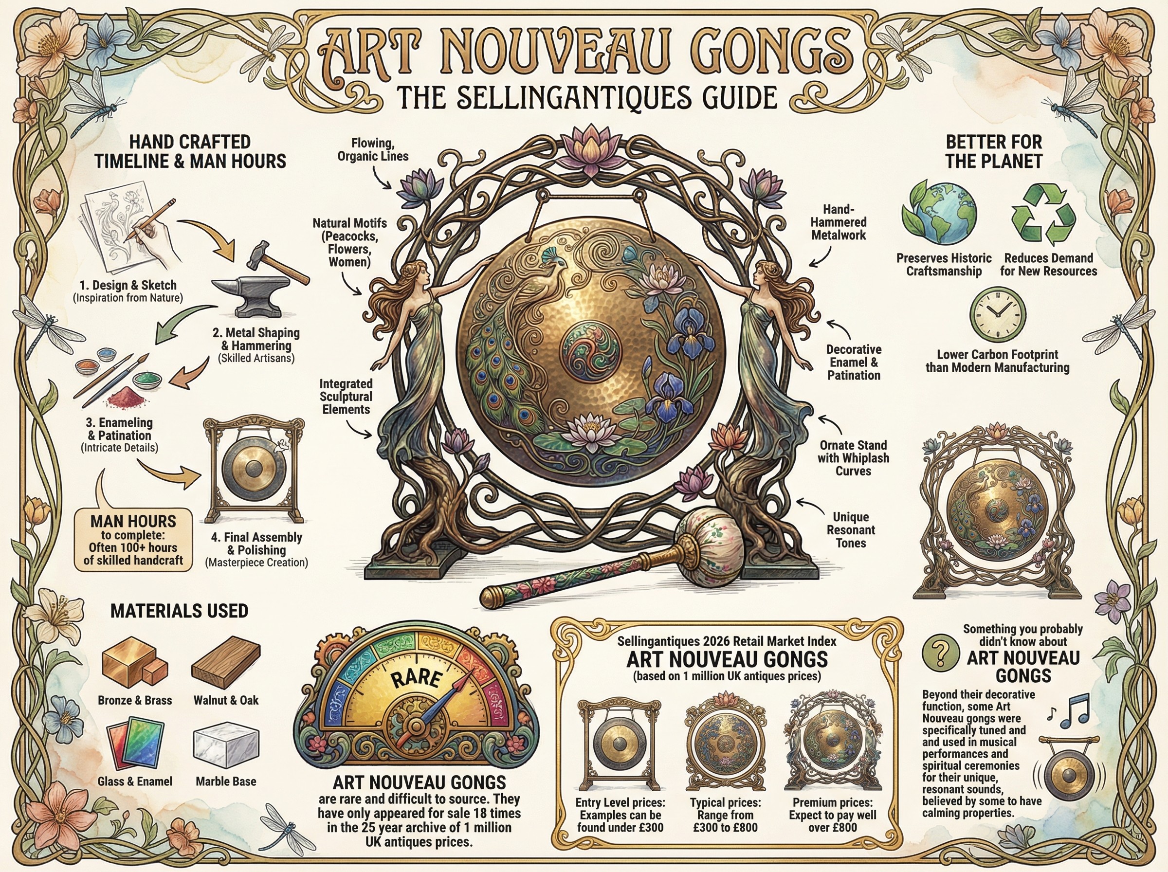 Art Nouveau Gongs Guide Infographic