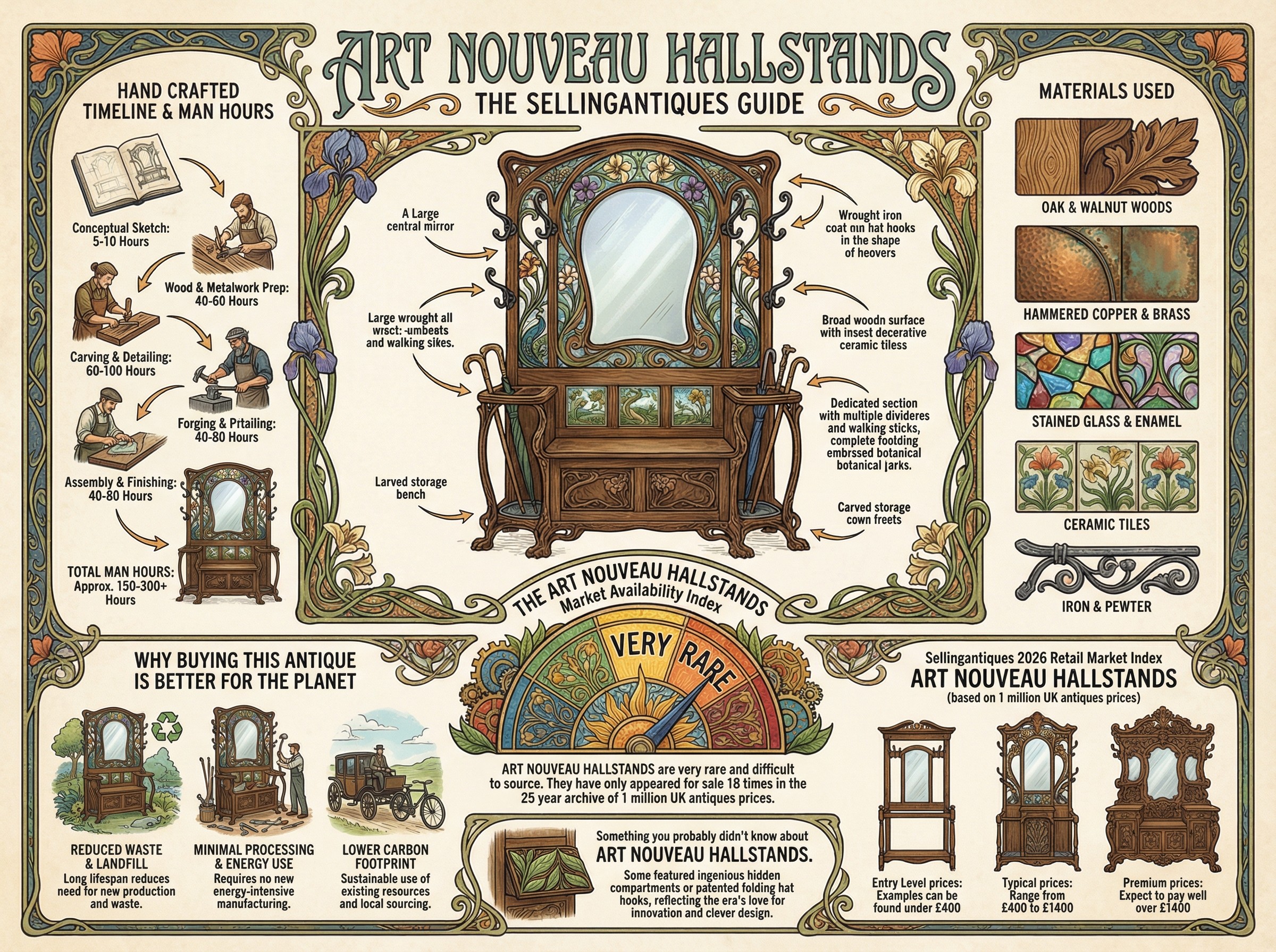 Art Nouveau Hallstands Guide Infographic