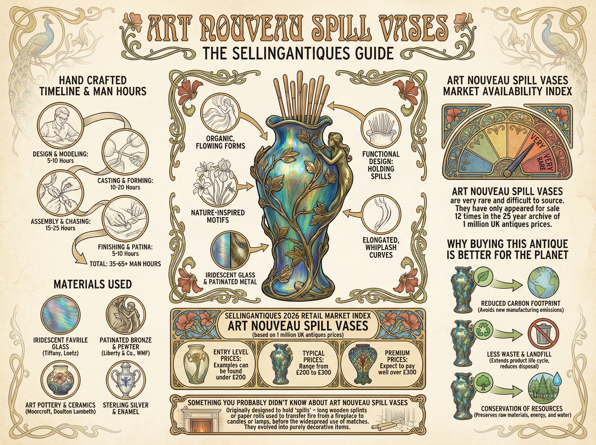 Art Nouveau Spill Vases Guide Infographic