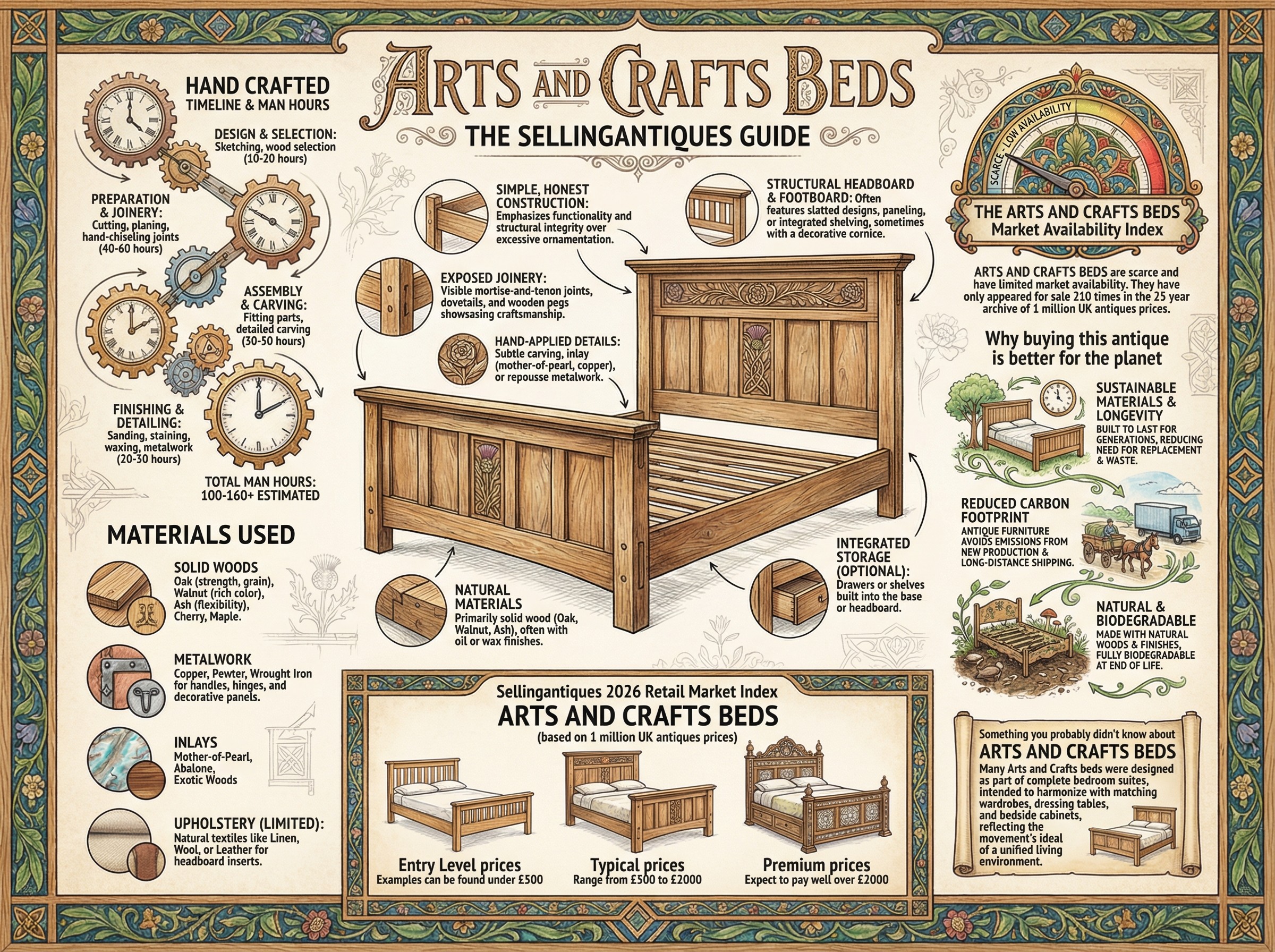 The Sellingantiques Guide to Arts And Crafts Beds