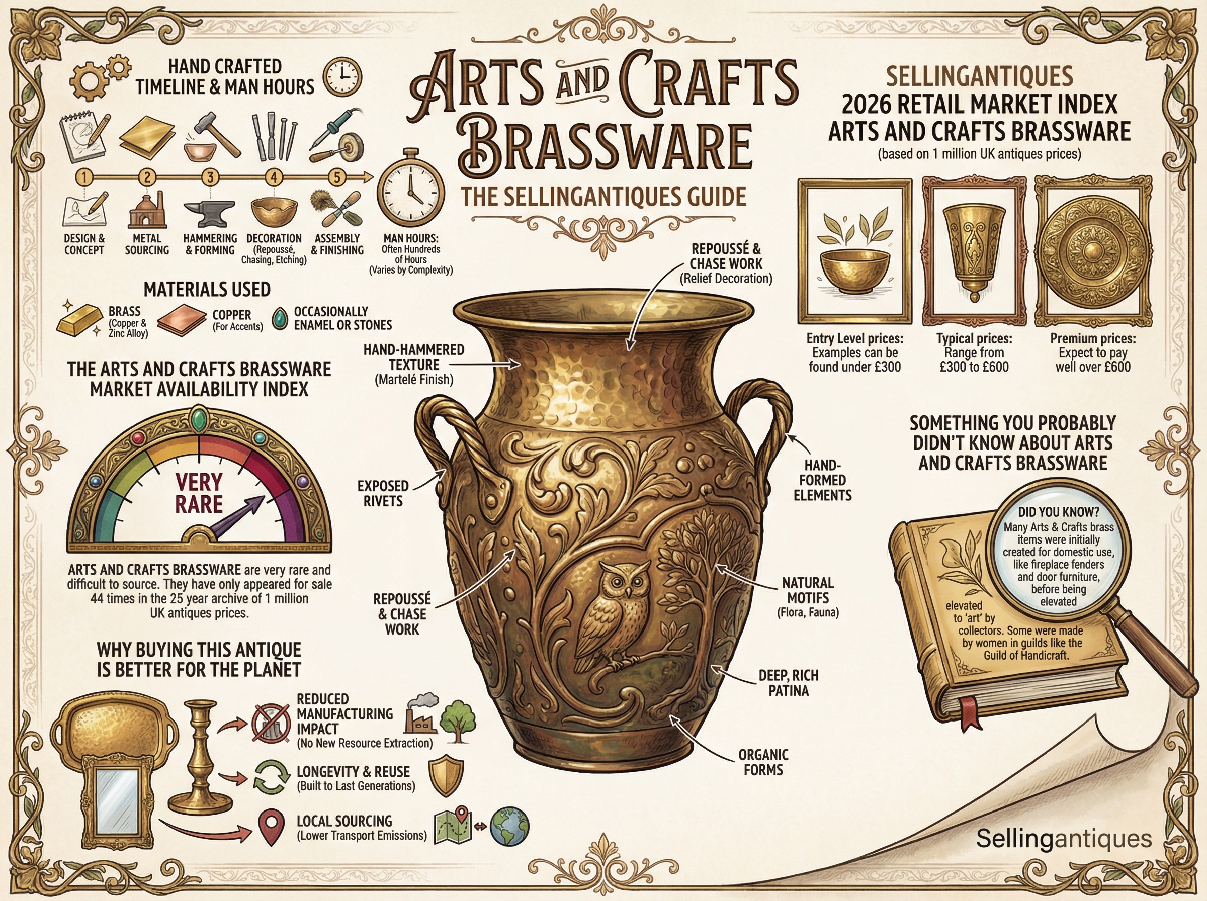 Arts And Crafts Brassware Guide Infographic