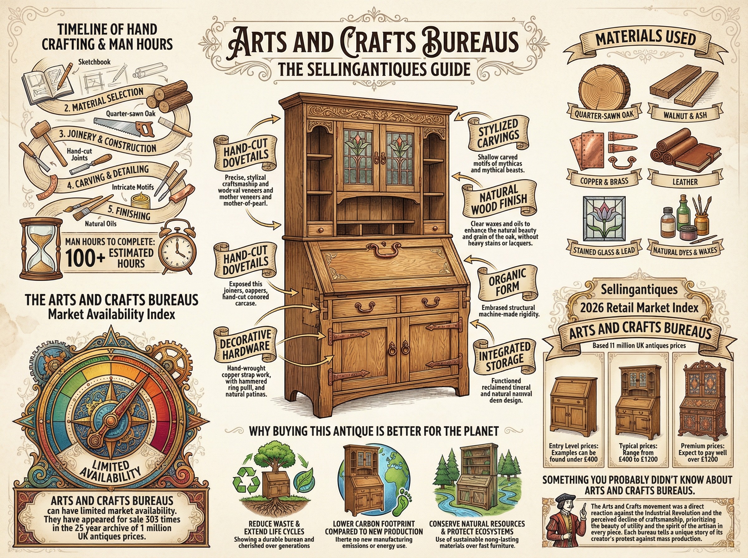 Arts And Crafts Bureaus Guide Infographic