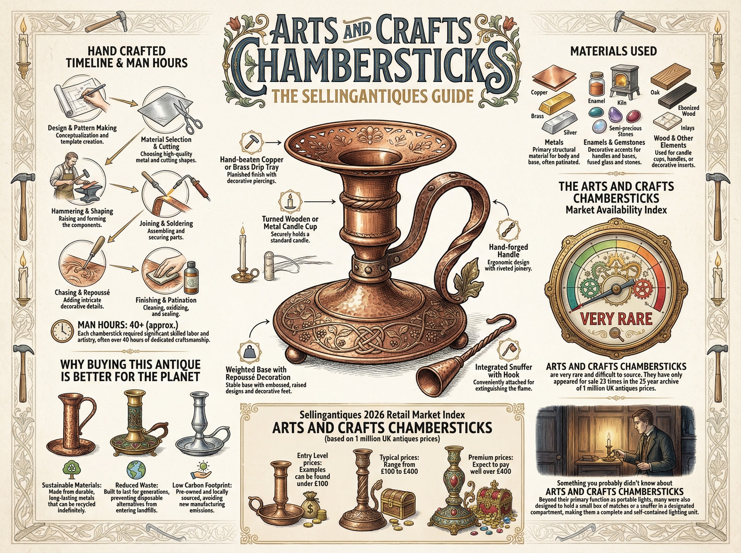Arts And Crafts Chambersticks Guide Infographic
