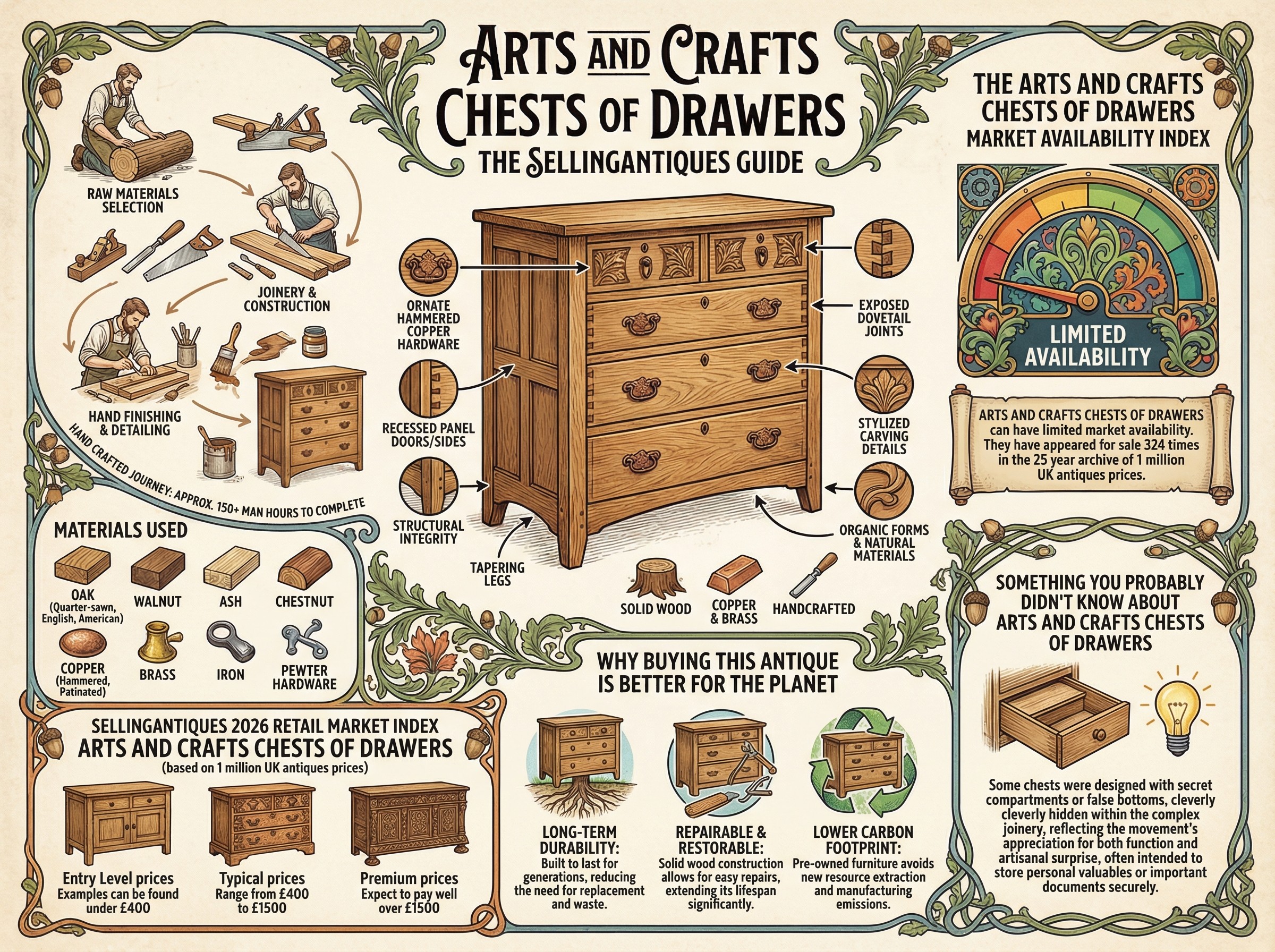 Arts And Crafts Chests Of Drawers Guide Infographic