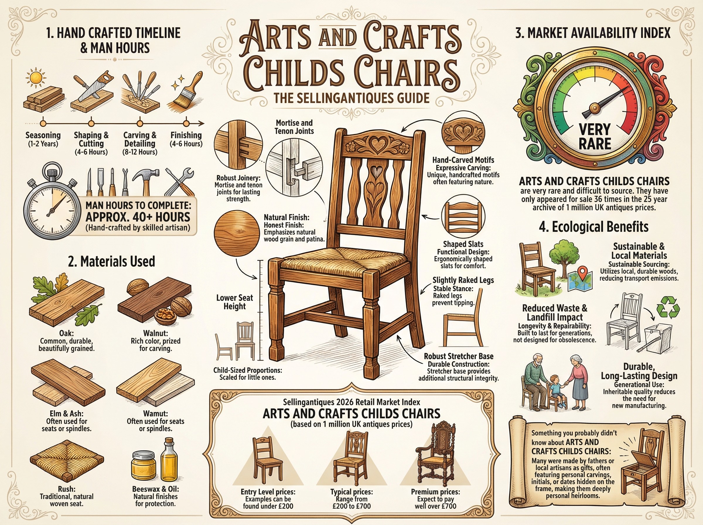 Arts And Crafts Childs Chairs Guide Infographic