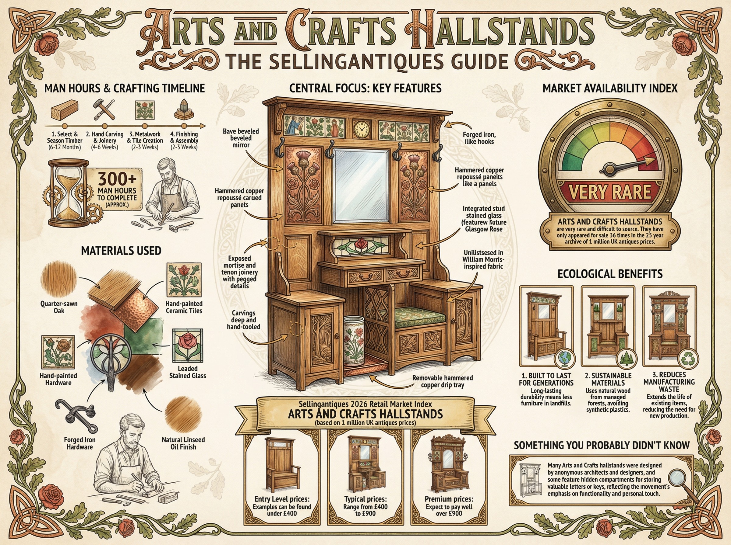 Arts And Crafts Hallstands Guide Infographic