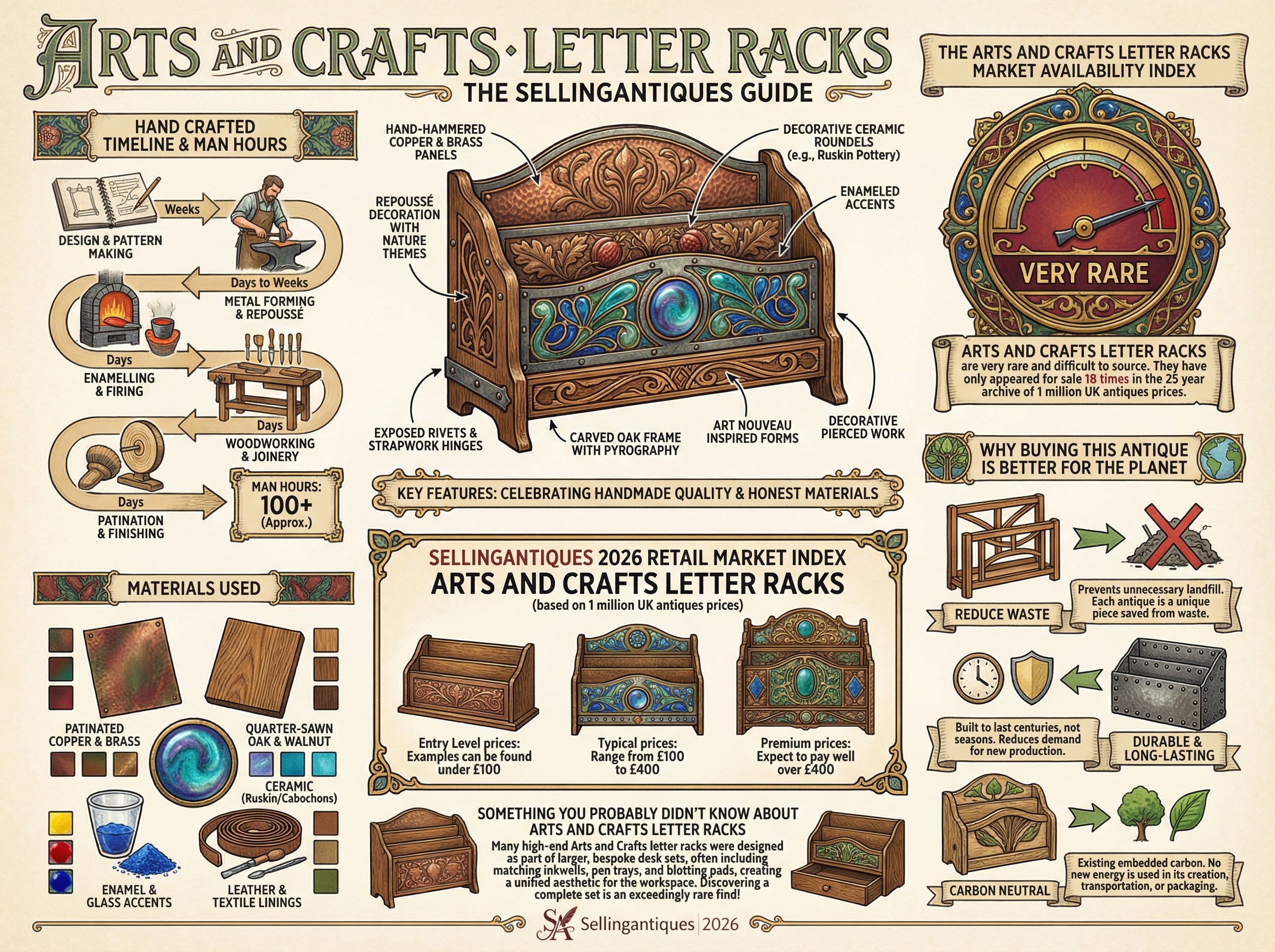 Arts And Crafts Letter Racks Guide Infographic