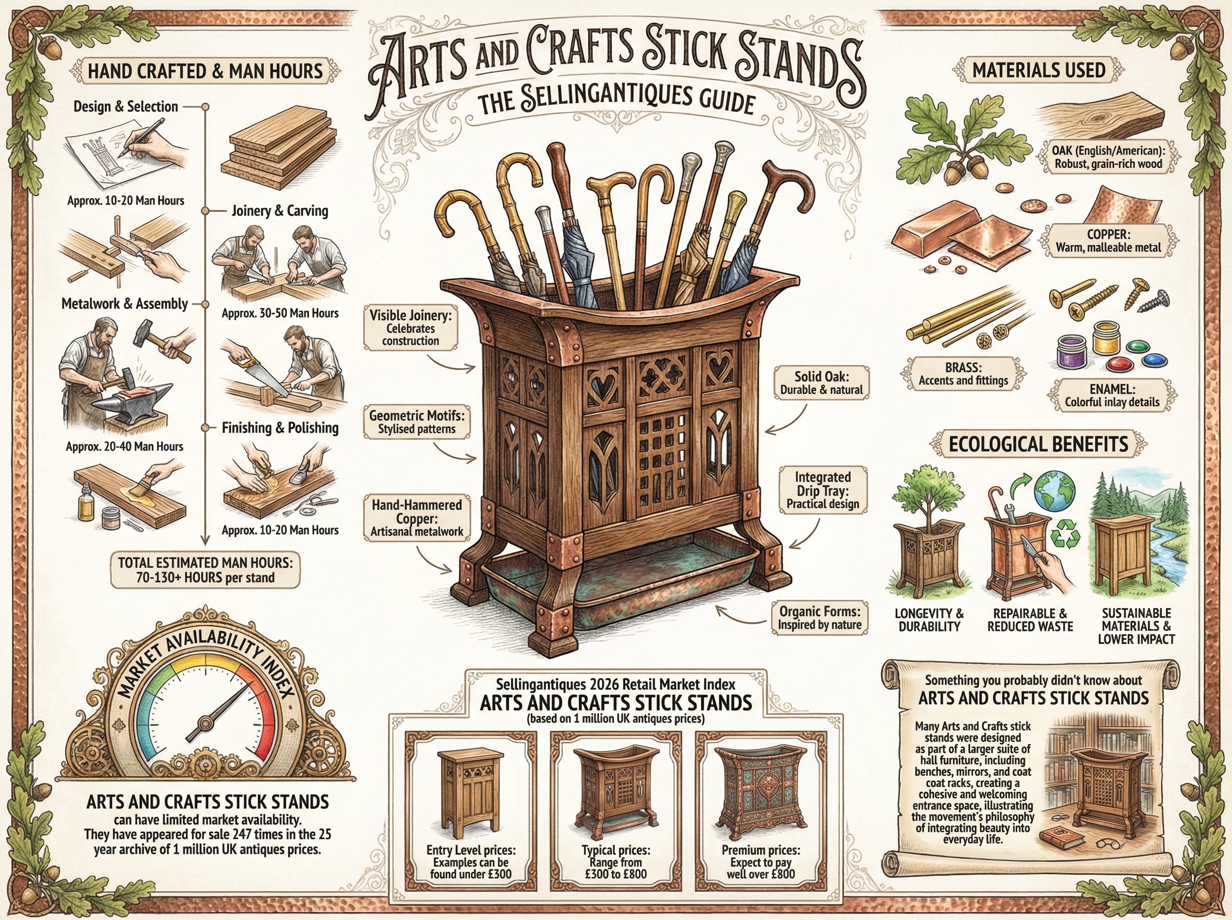 Arts And Crafts Stick Stands Guide Infographic