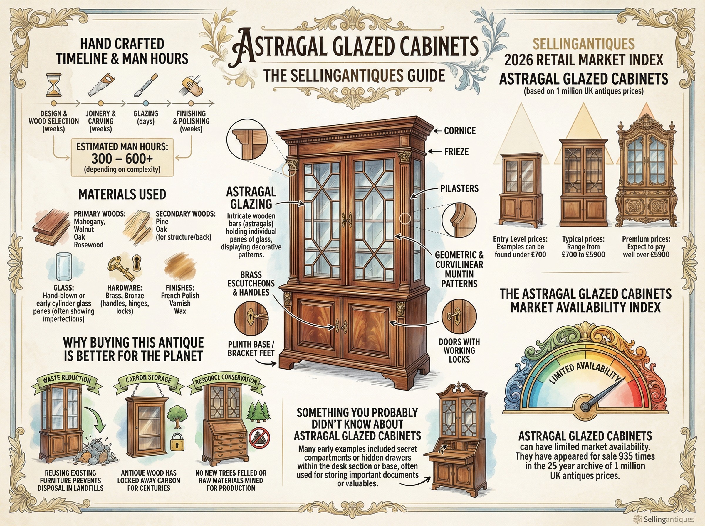 Astragal Glazed Cabinets Guide Infographic