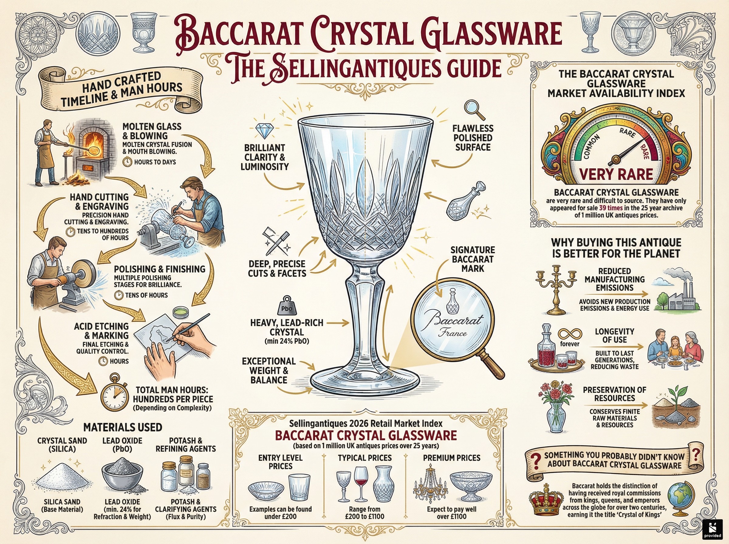Baccarat Crystal Glassware Guide Infographic