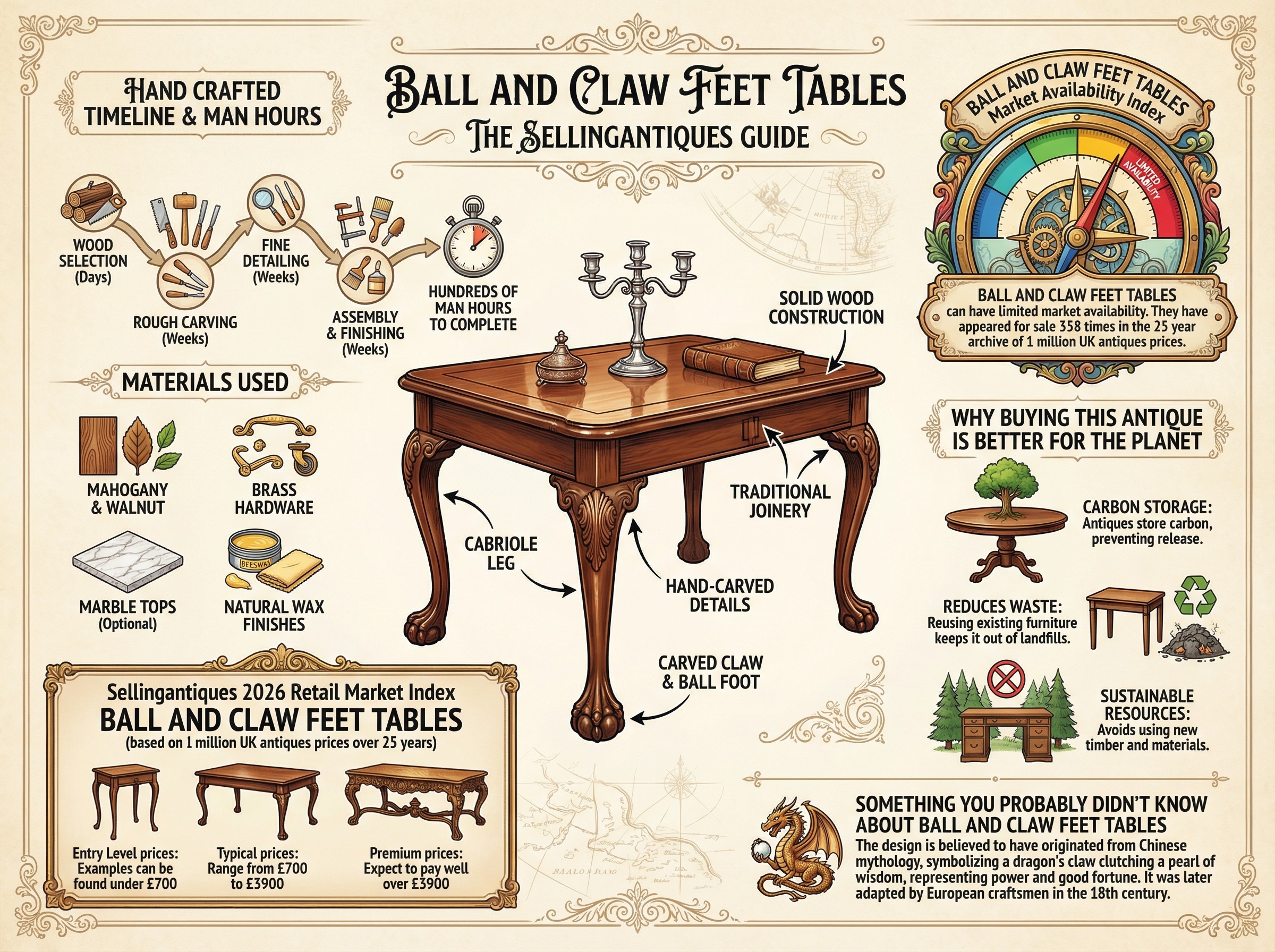 Ball And Claw Feet Tables Guide Infographic