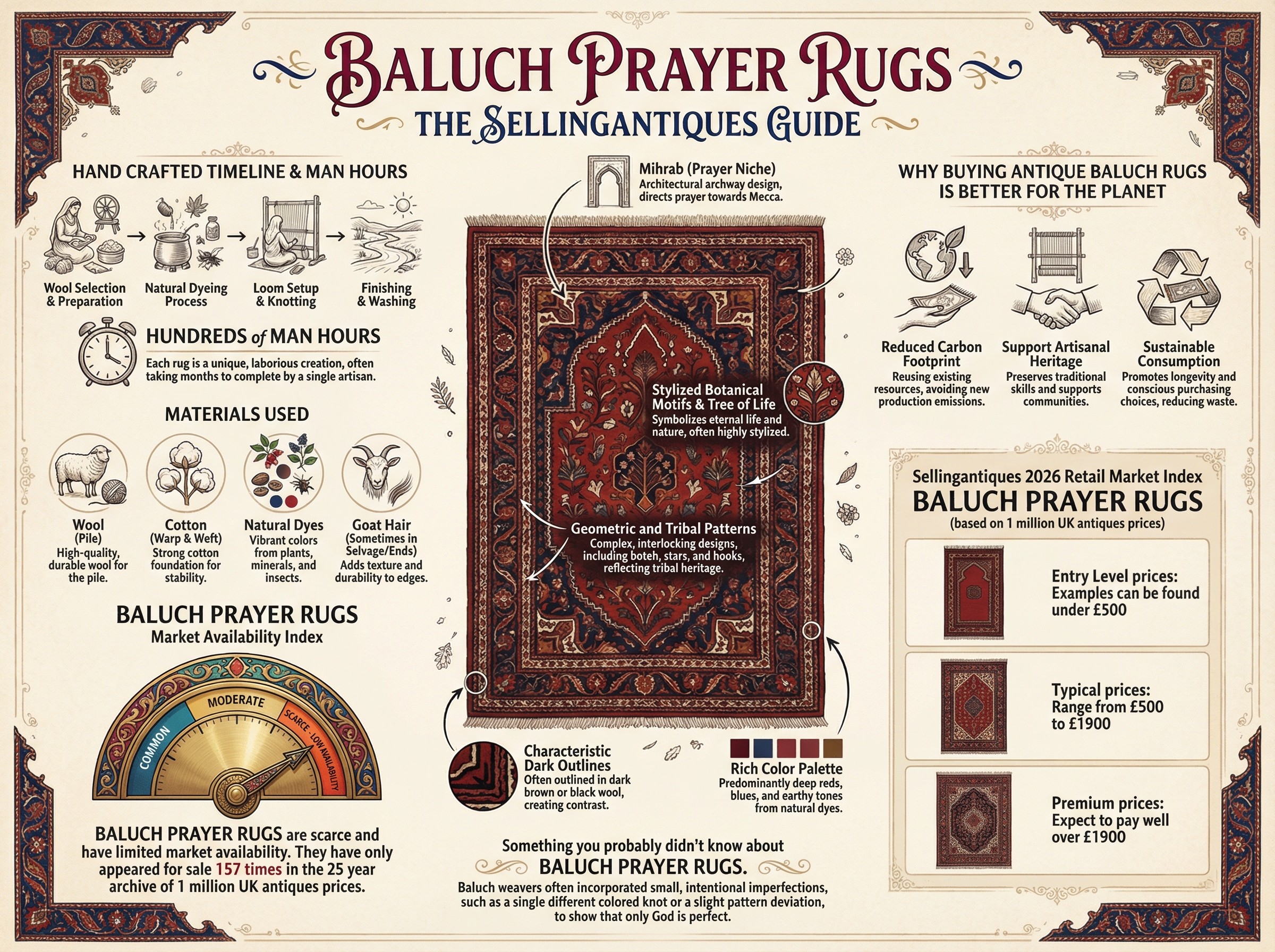Baluch Prayer Rugs Guide Infographic
