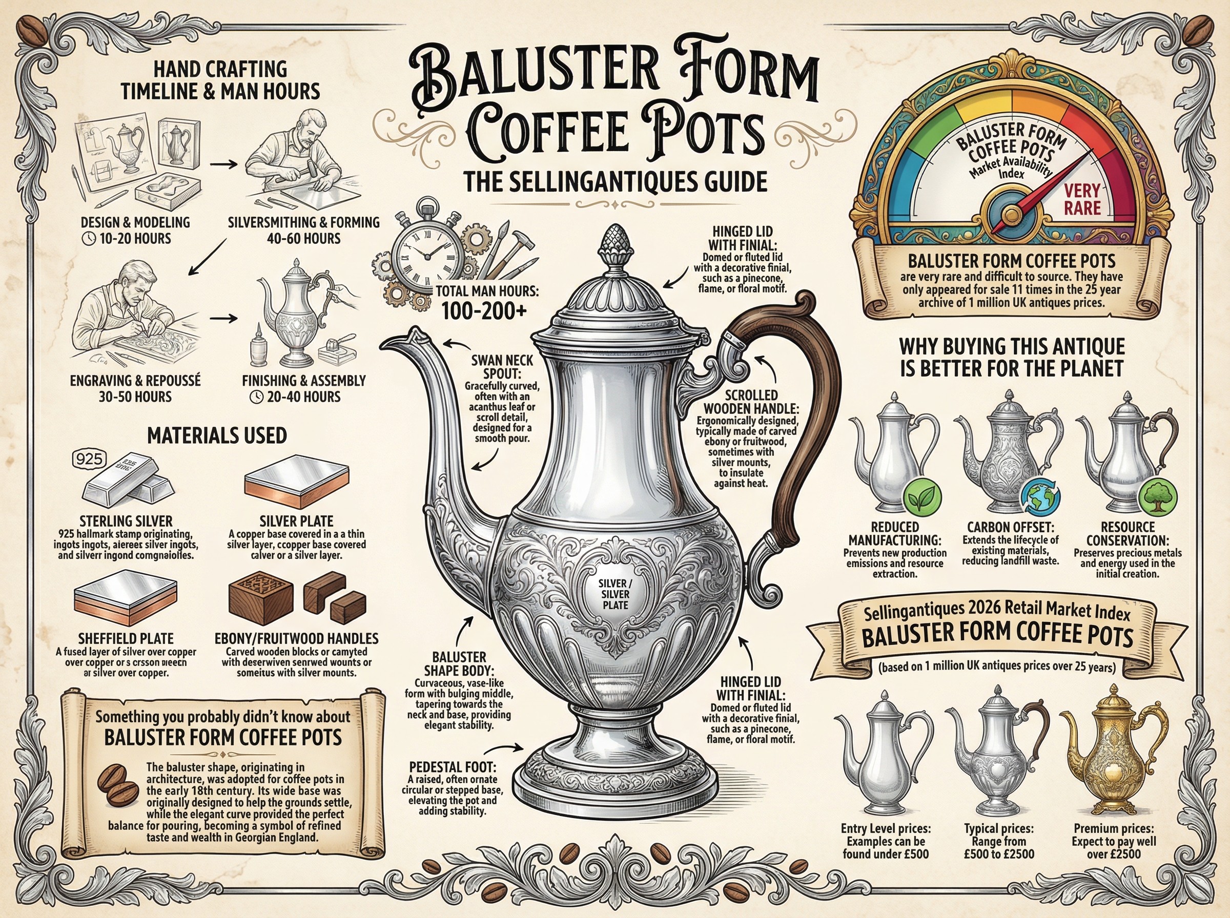 Baluster Form Coffee Pots Guide Infographic
