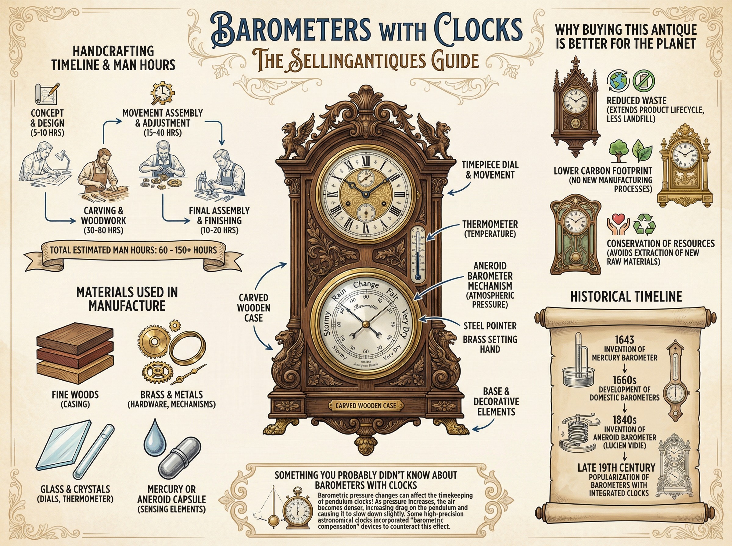 Barometers With Clocks Guide Infographic