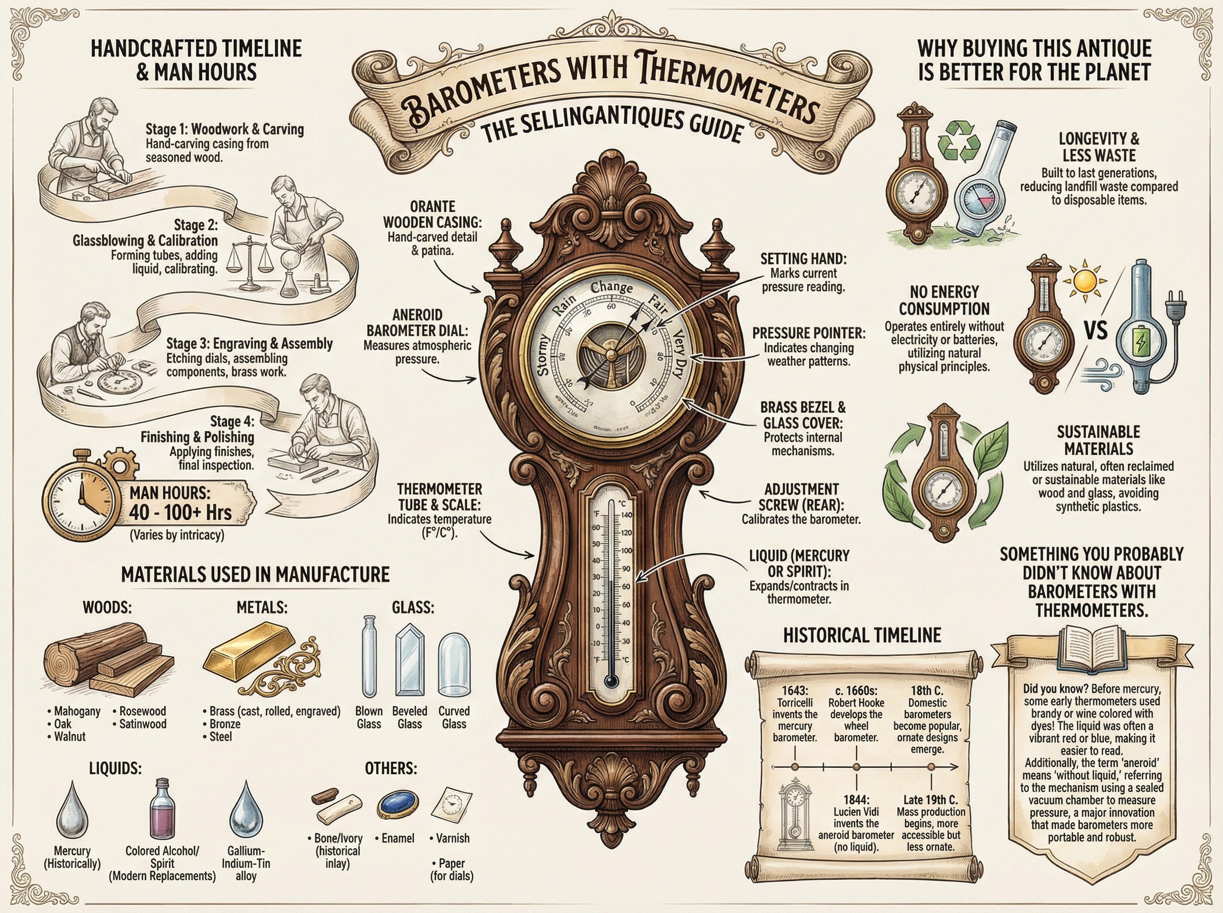 Barometers With Thermometers Guide Infographic