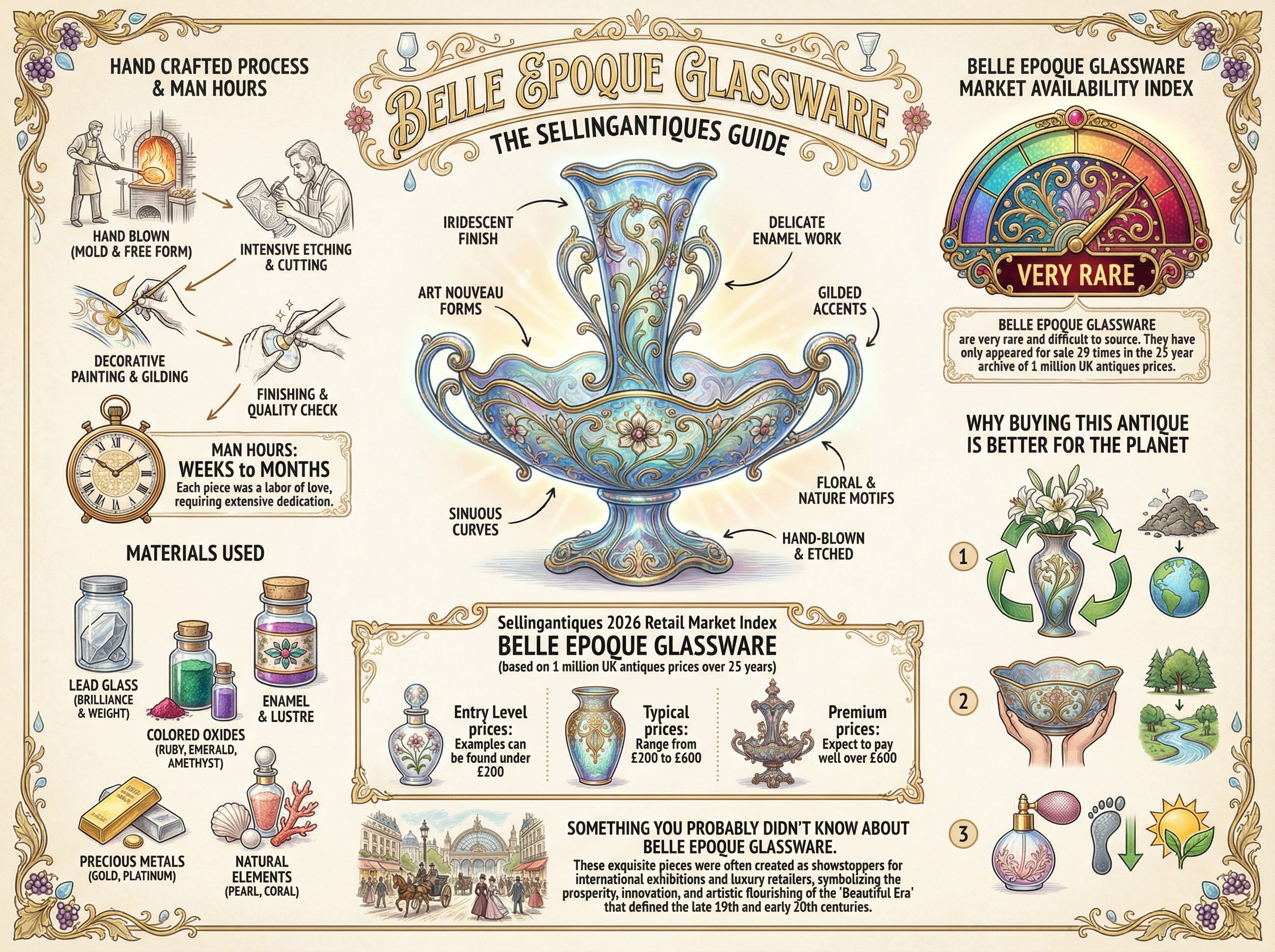 Belle Epoque Glassware Guide Infographic
