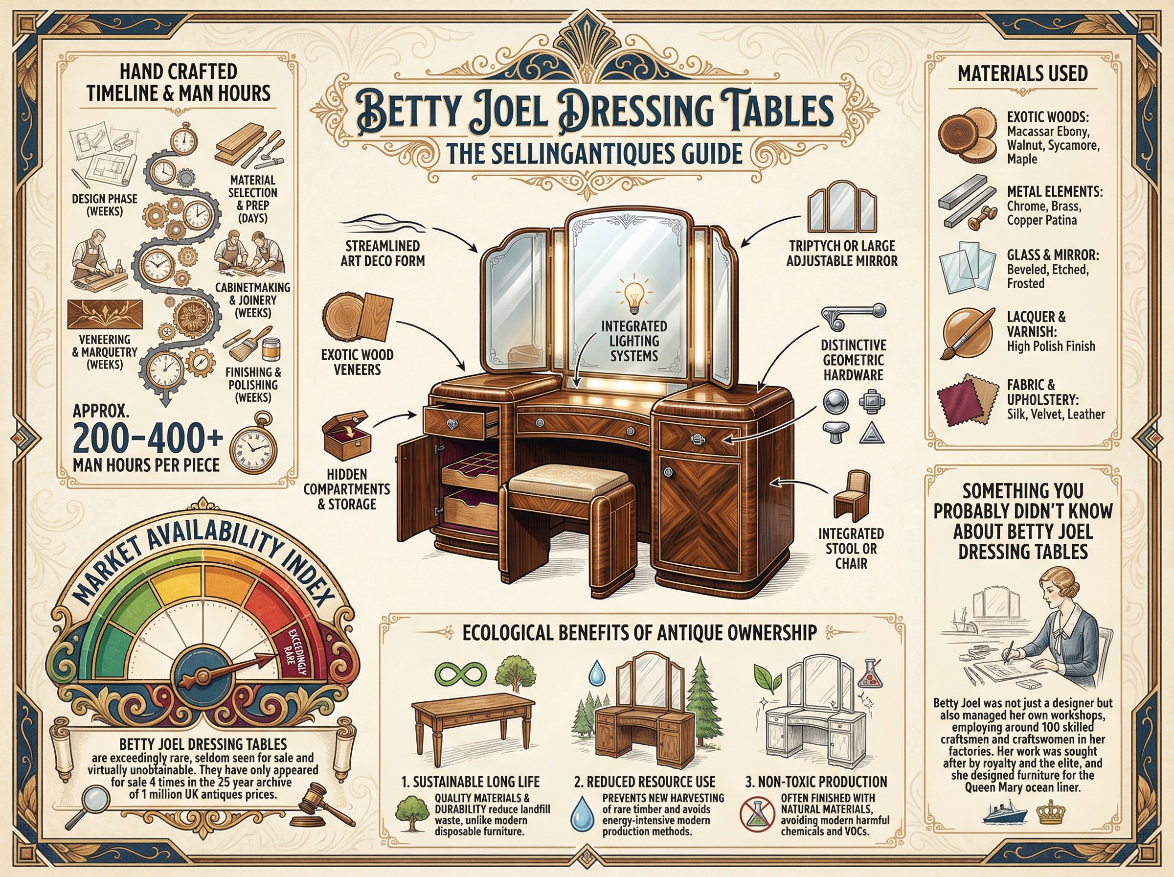 Betty Joel Dressing Tables Guide Infographic