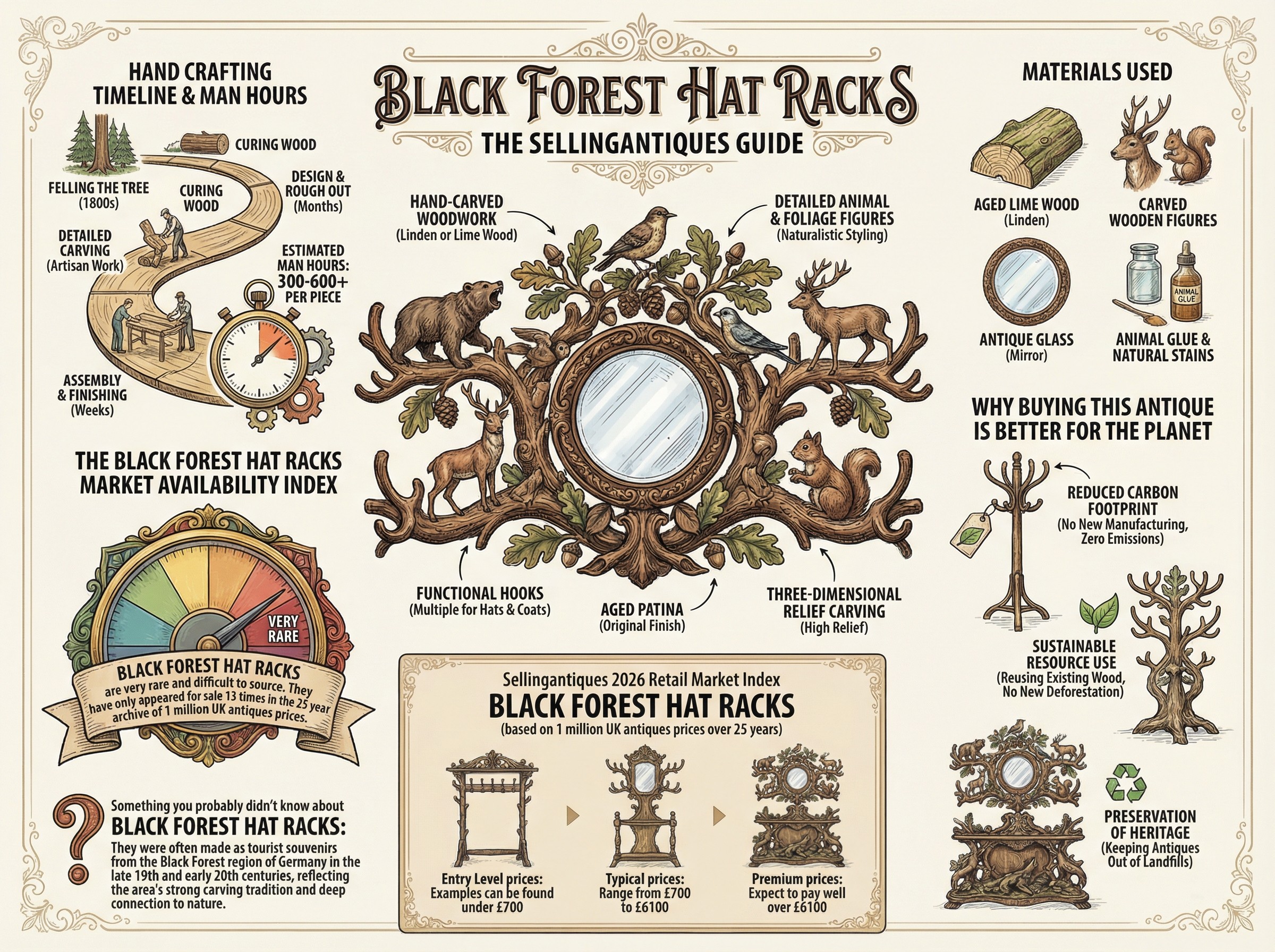 Black Forest Hat Racks Guide Infographic