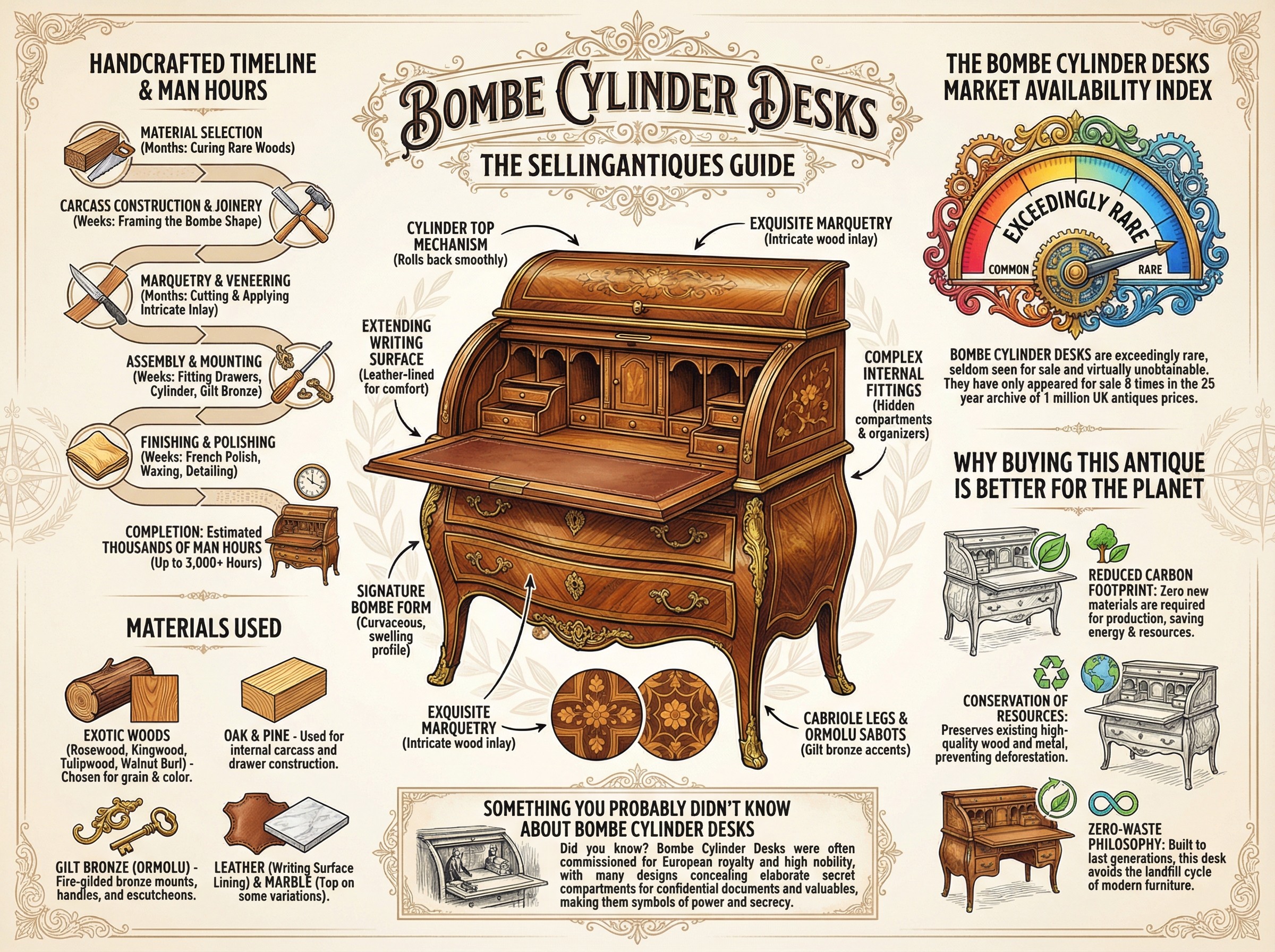 Bombe Cylinder Desks Guide Infographic