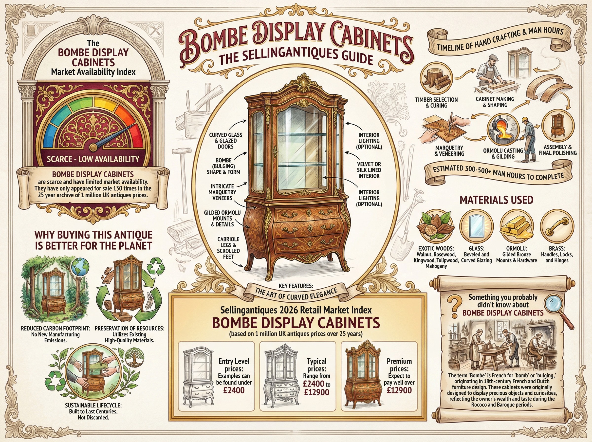 Bombe Display Cabinets Guide Infographic