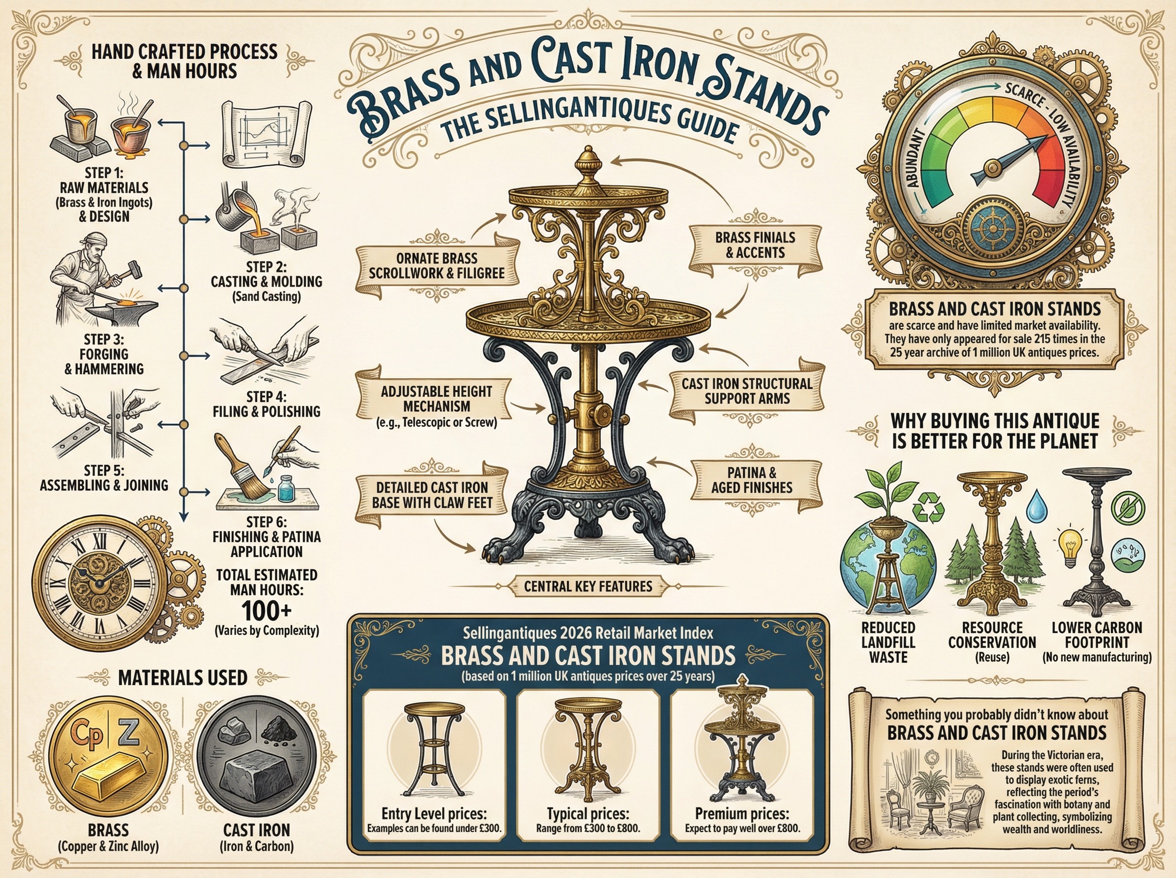 Brass And Cast Iron Stands Guide Infographic