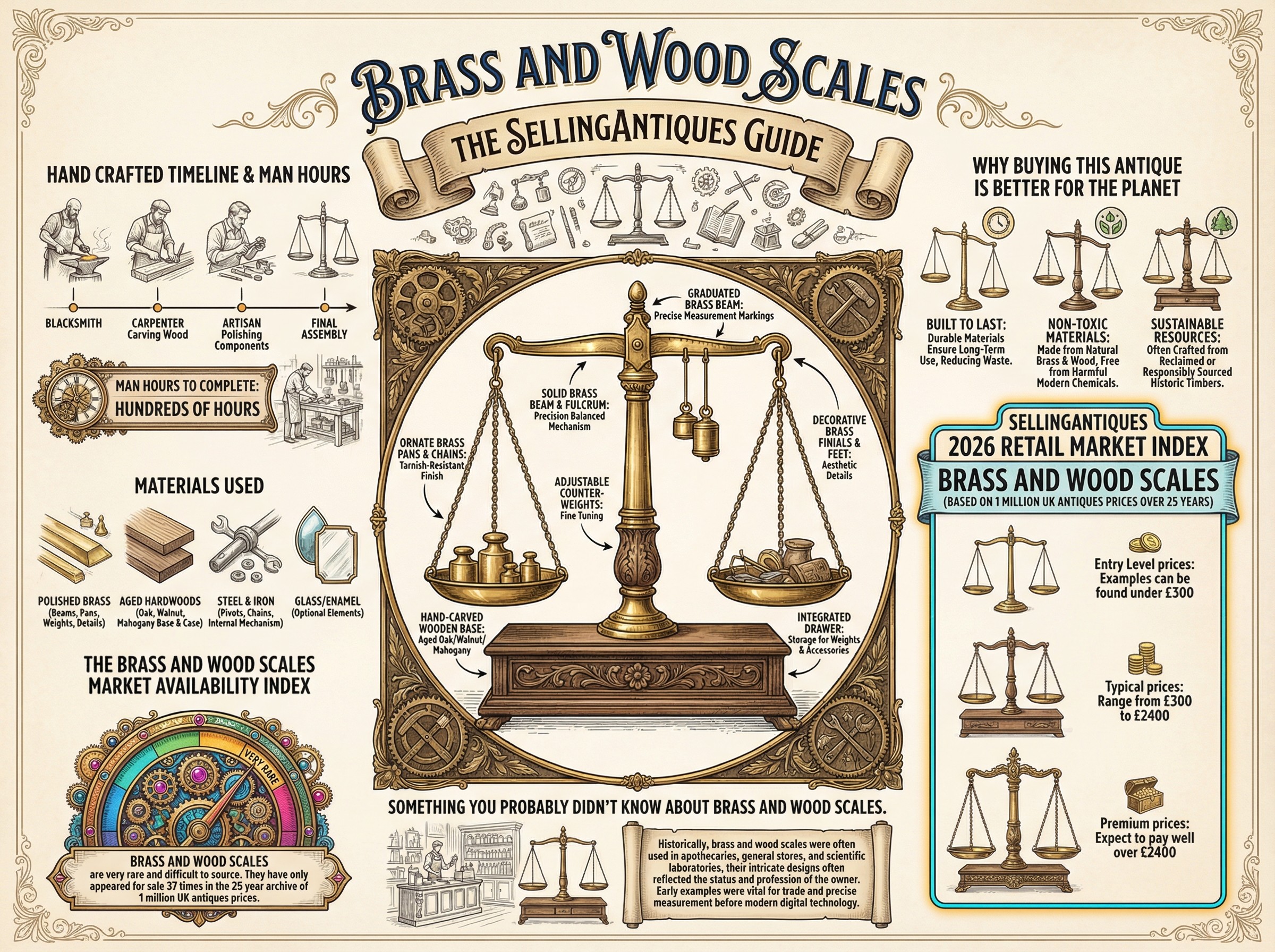 Brass And Wood Scales Guide Infographic