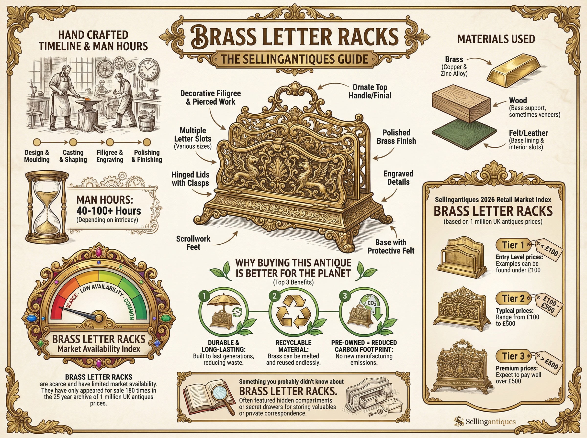 Brass Letter Racks Guide Infographic