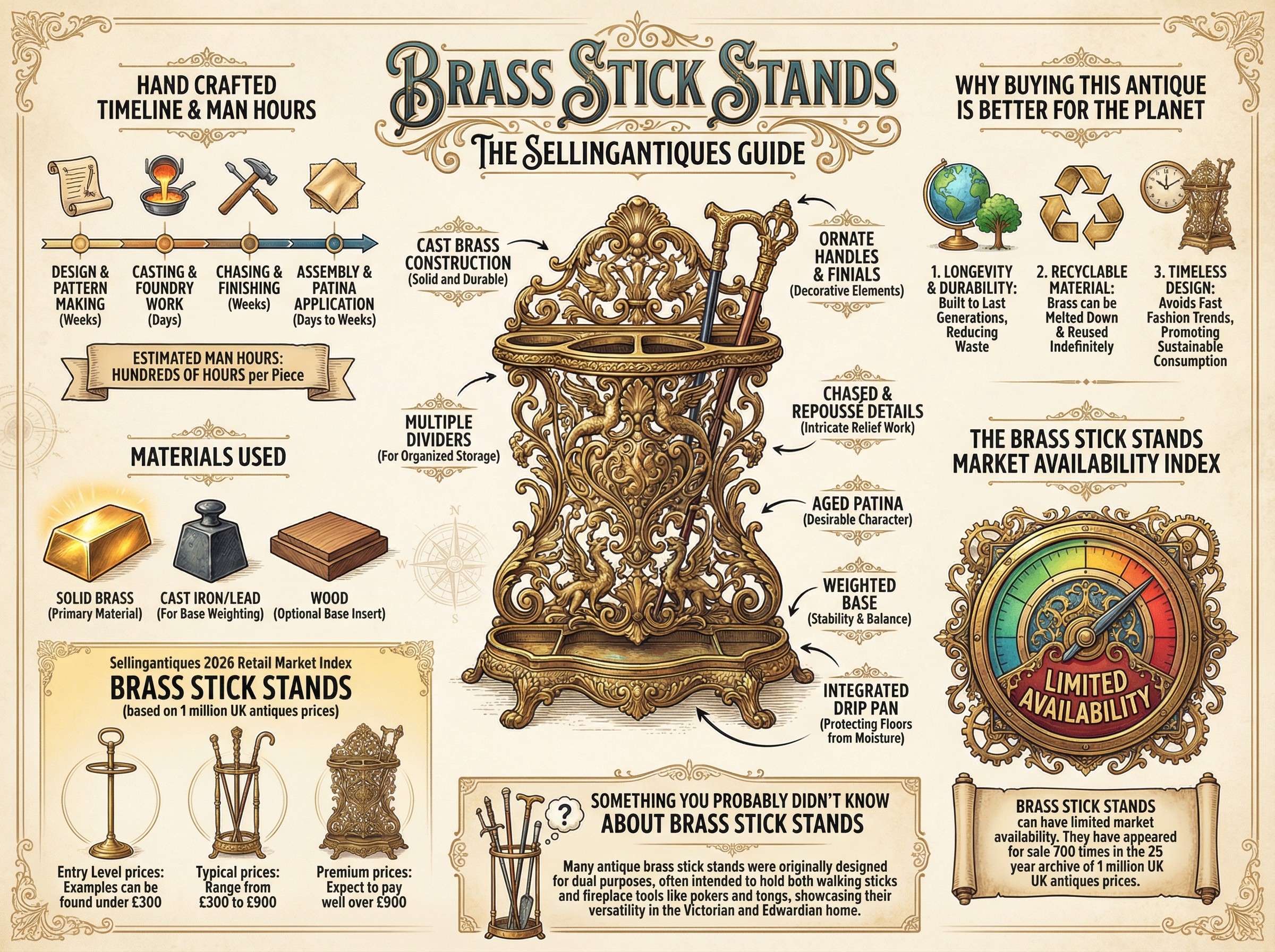 Brass Stick Stands Guide Infographic