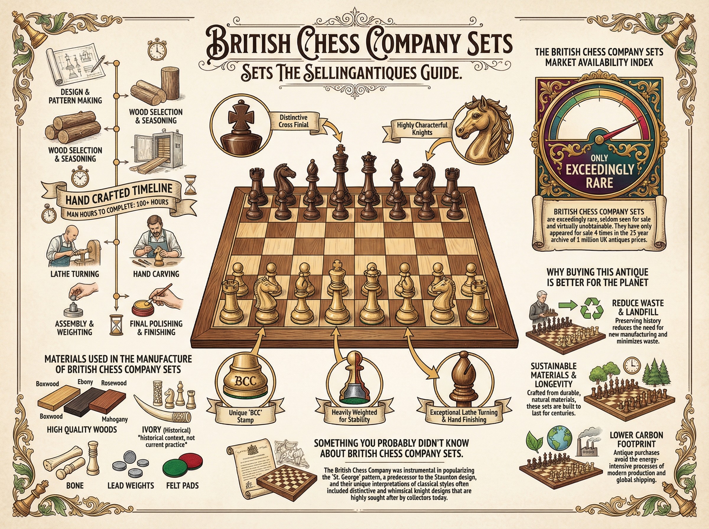 British Chess Company Sets Guide Infographic