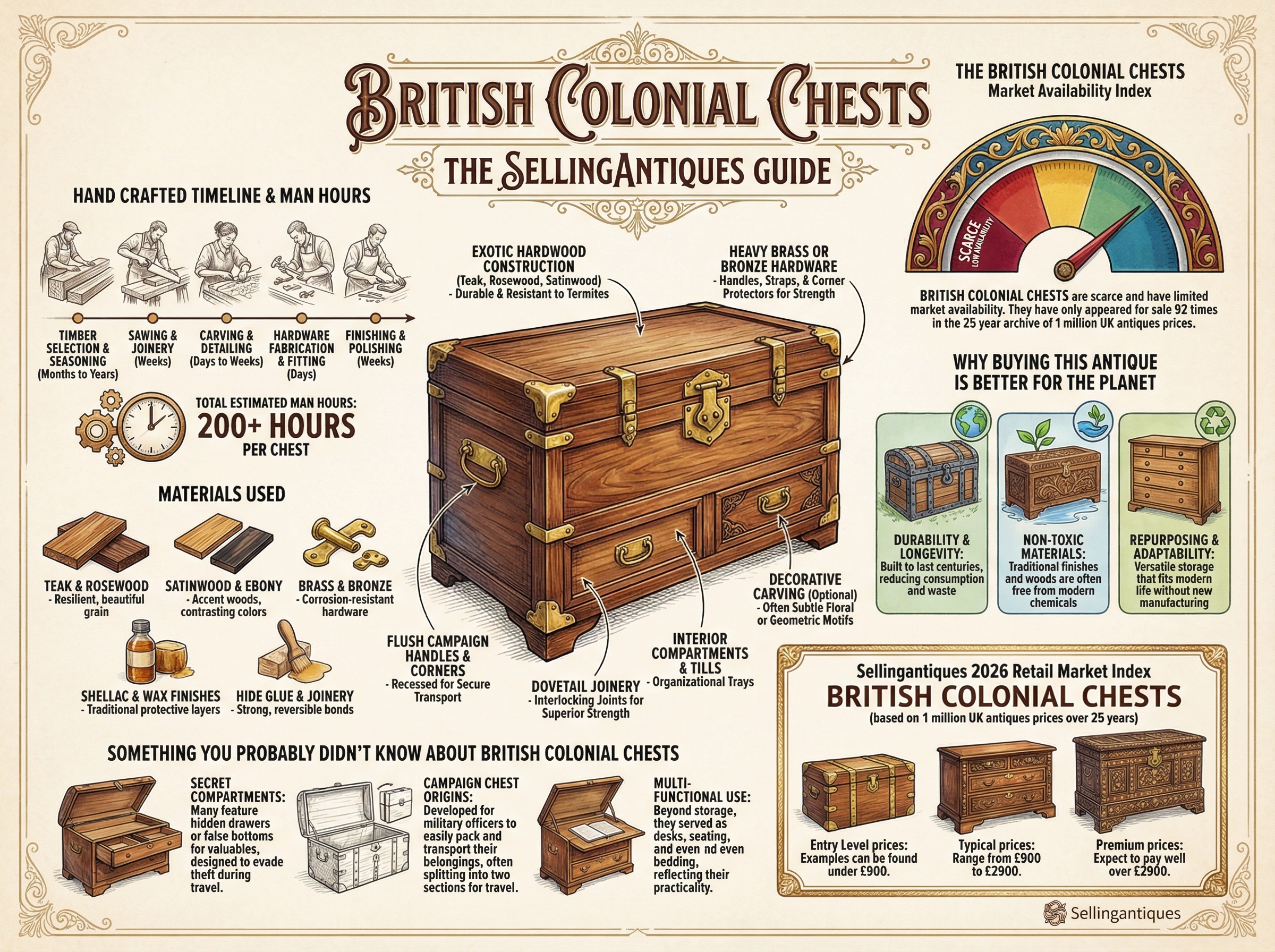 British Colonial Chests Guide Infographic