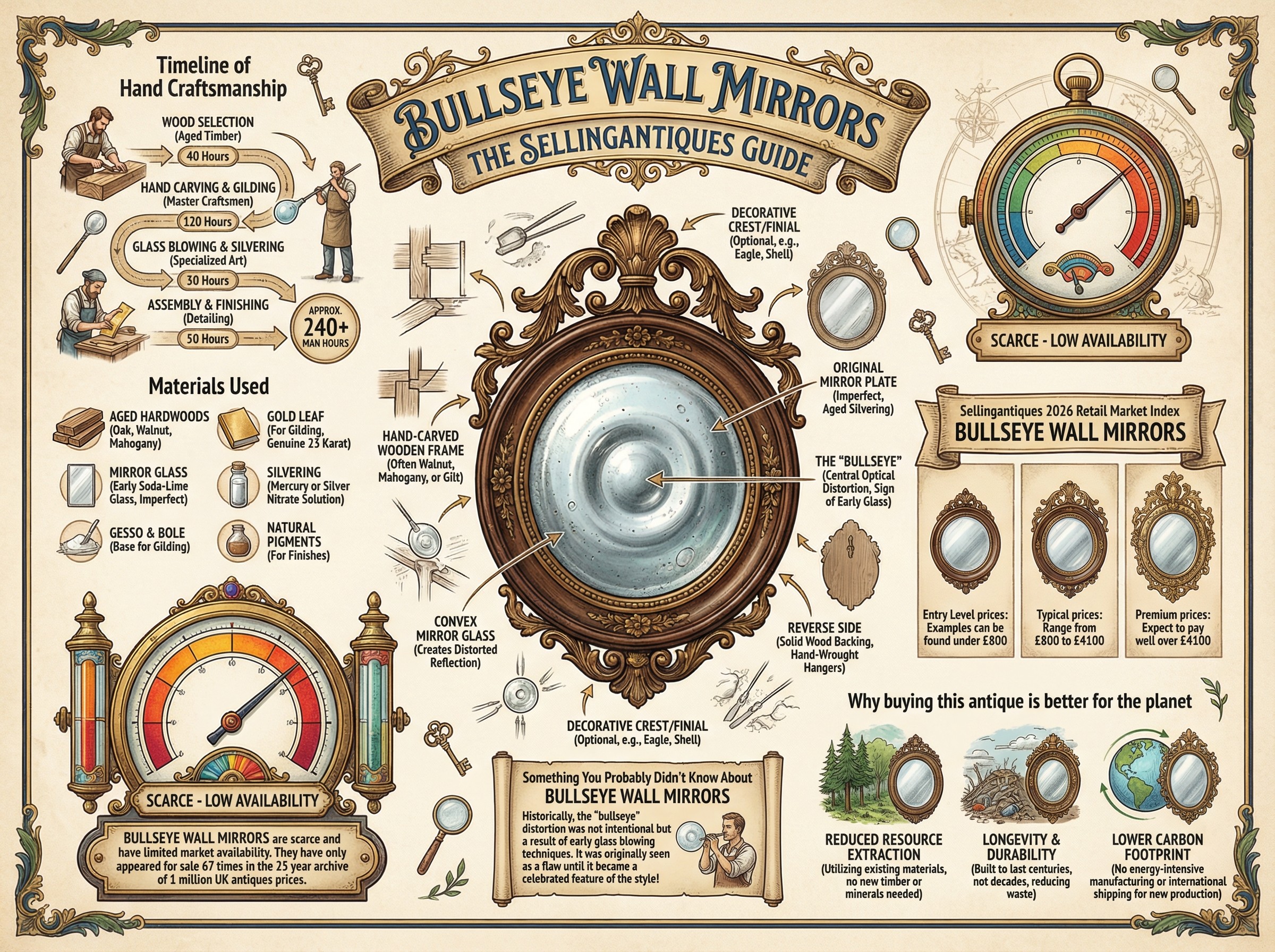 Bullseye Wall Mirrors Guide Infographic