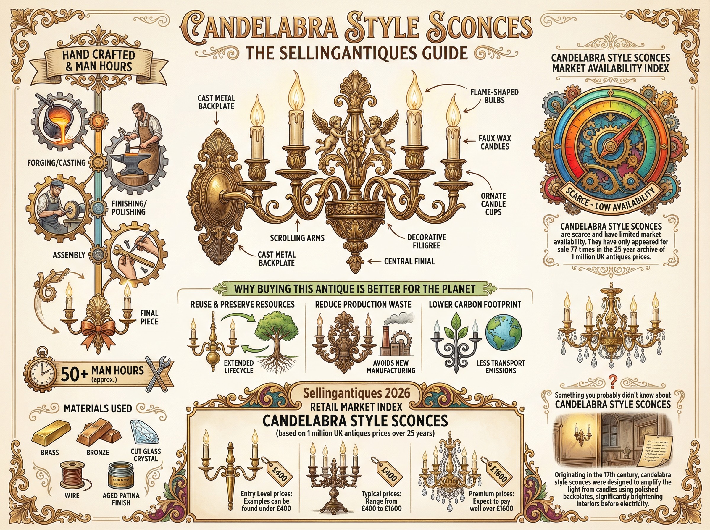 Candelabra Style Sconces Guide Infographic