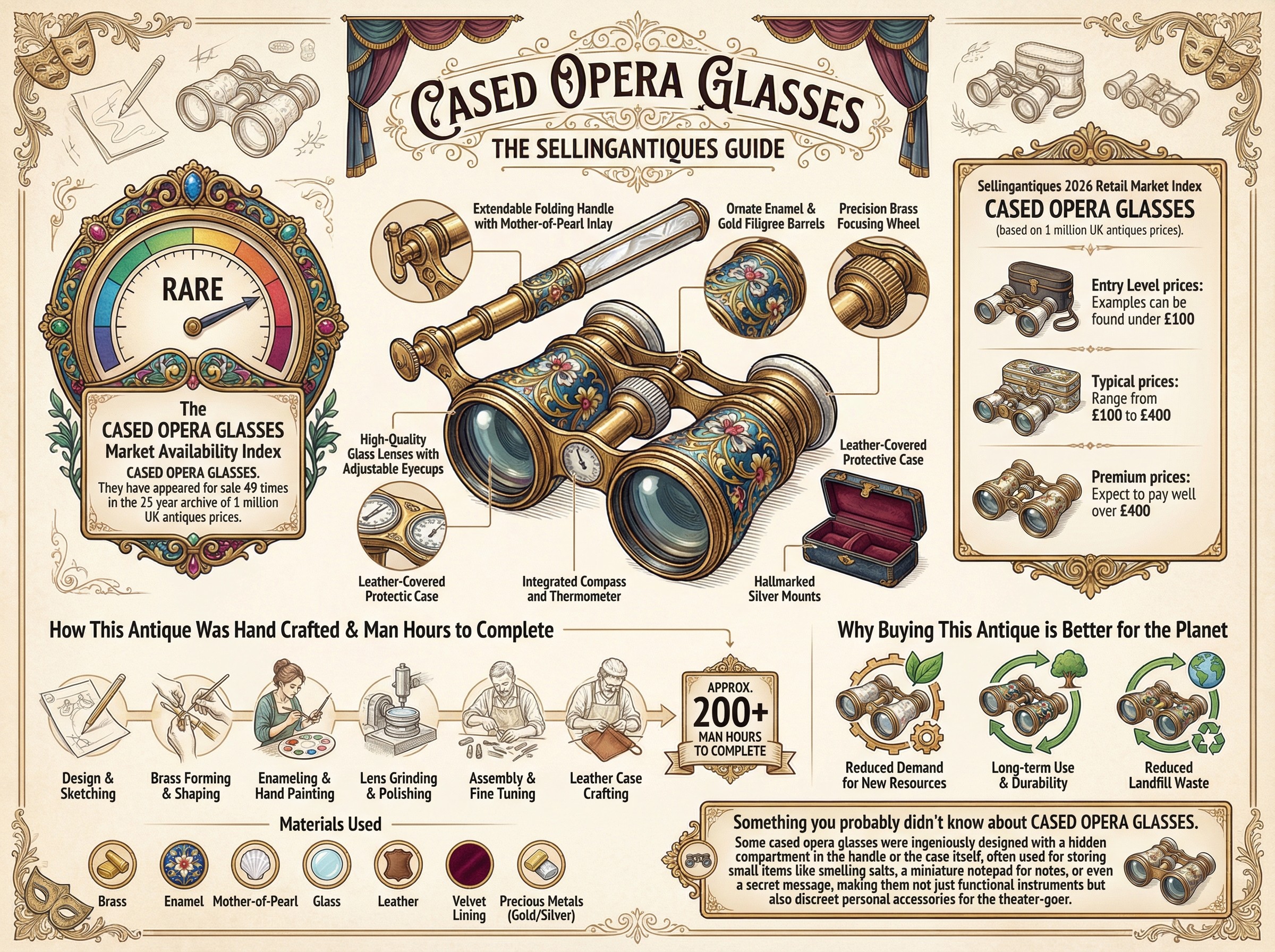 Cased Opera Glasses Guide Infographic