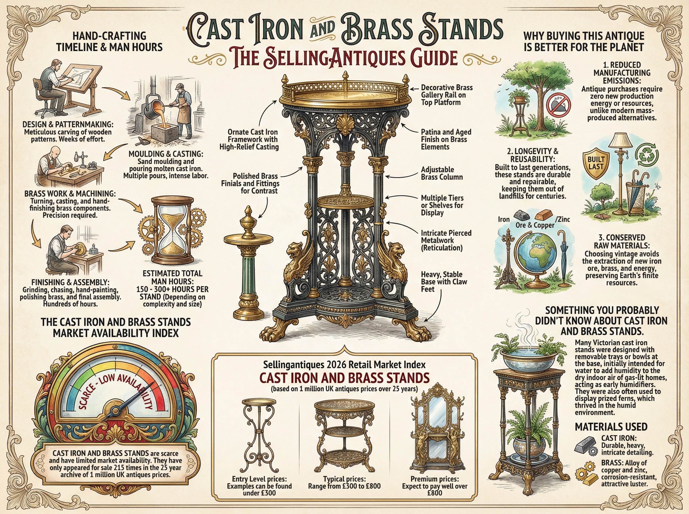 Cast Iron And Brass Stands Guide Infographic
