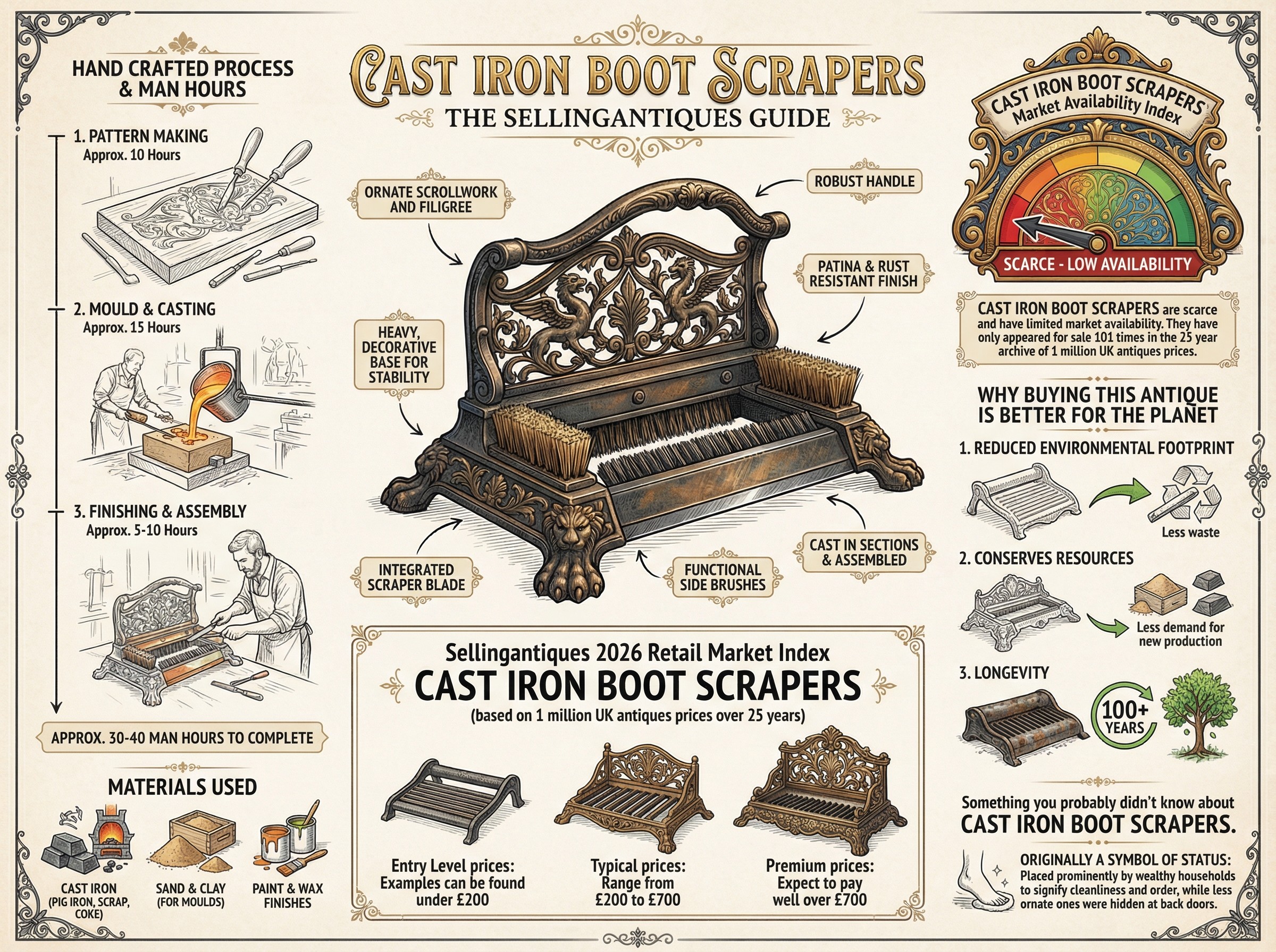 Cast Iron Boot Scrapers Guide Infographic