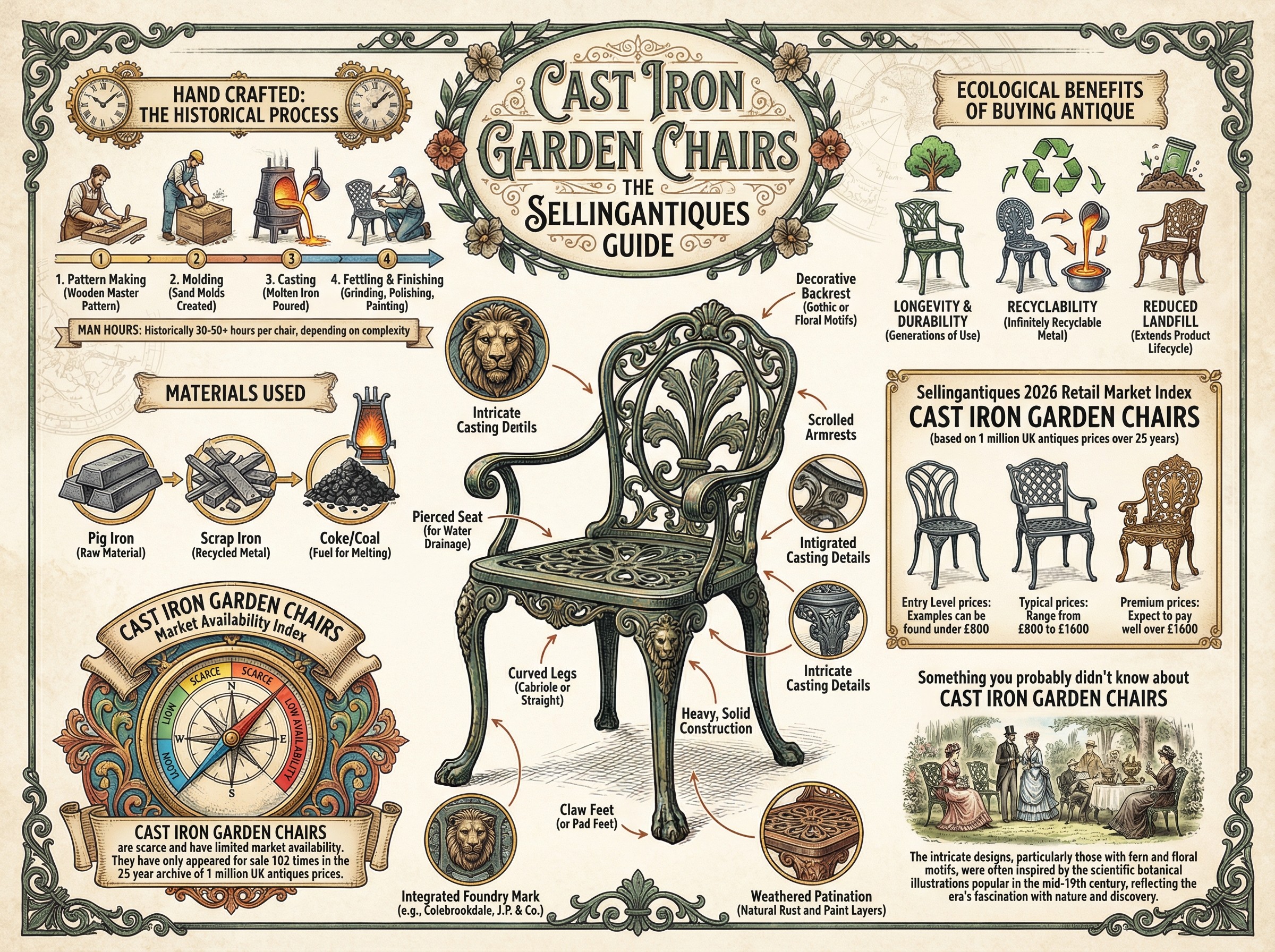 Cast Iron Garden Chairs Guide Infographic
