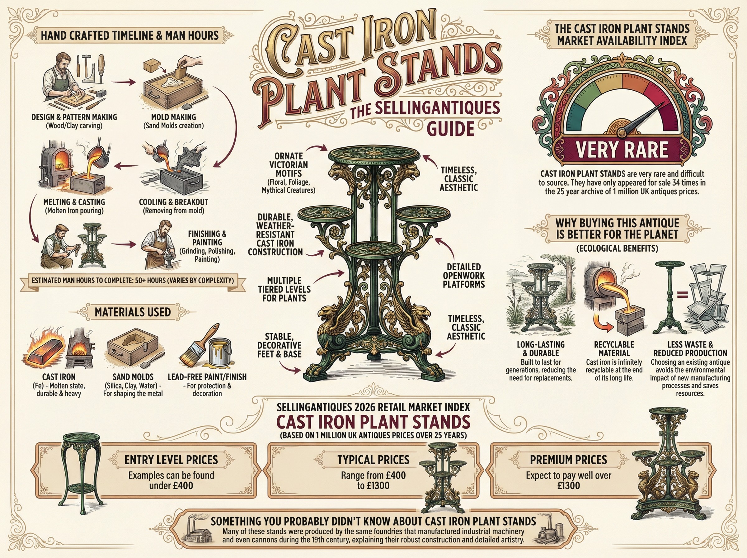 Cast Iron Plant Stands Guide Infographic