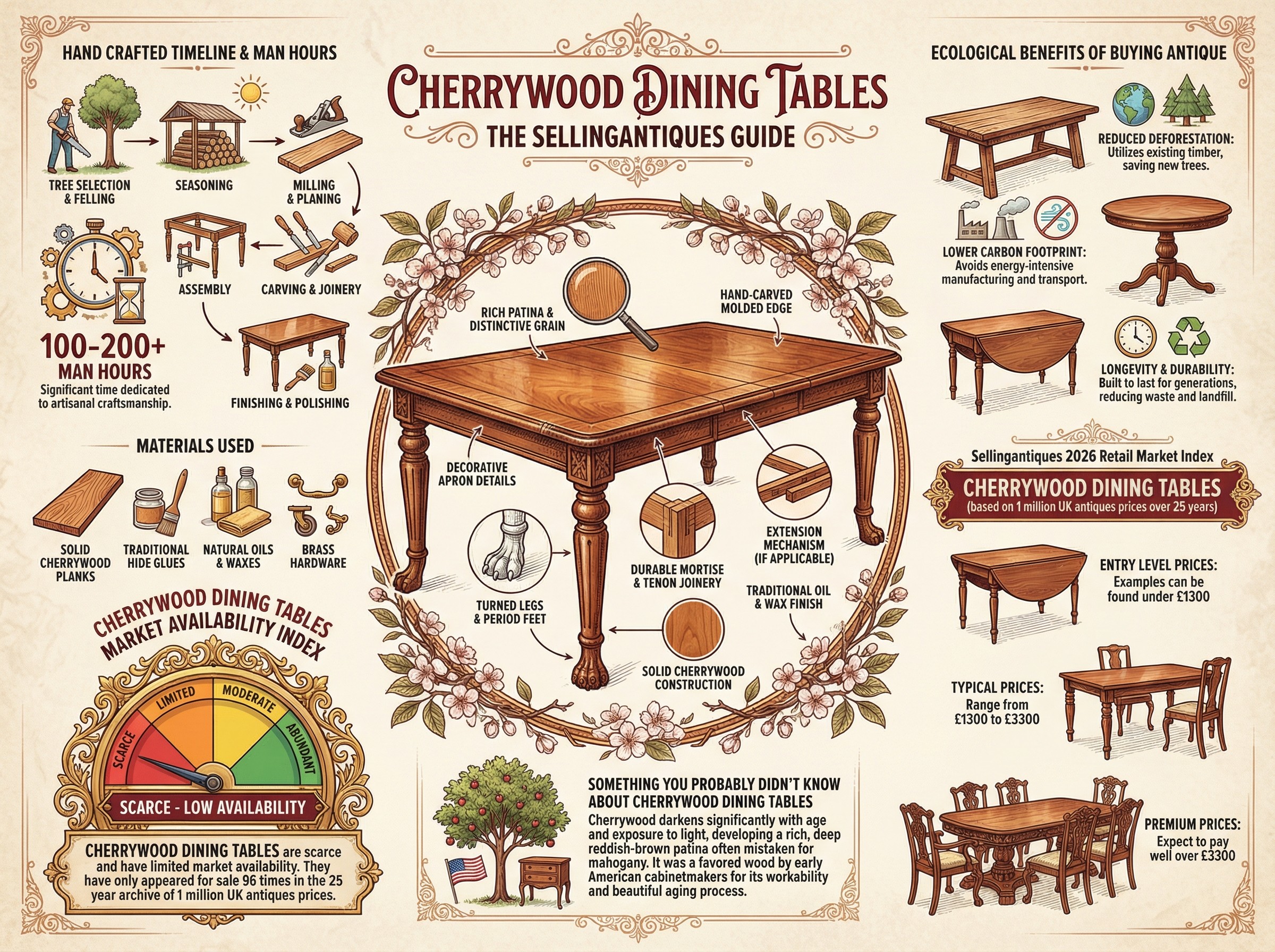 Cherrywood Dining Tables Guide Infographic