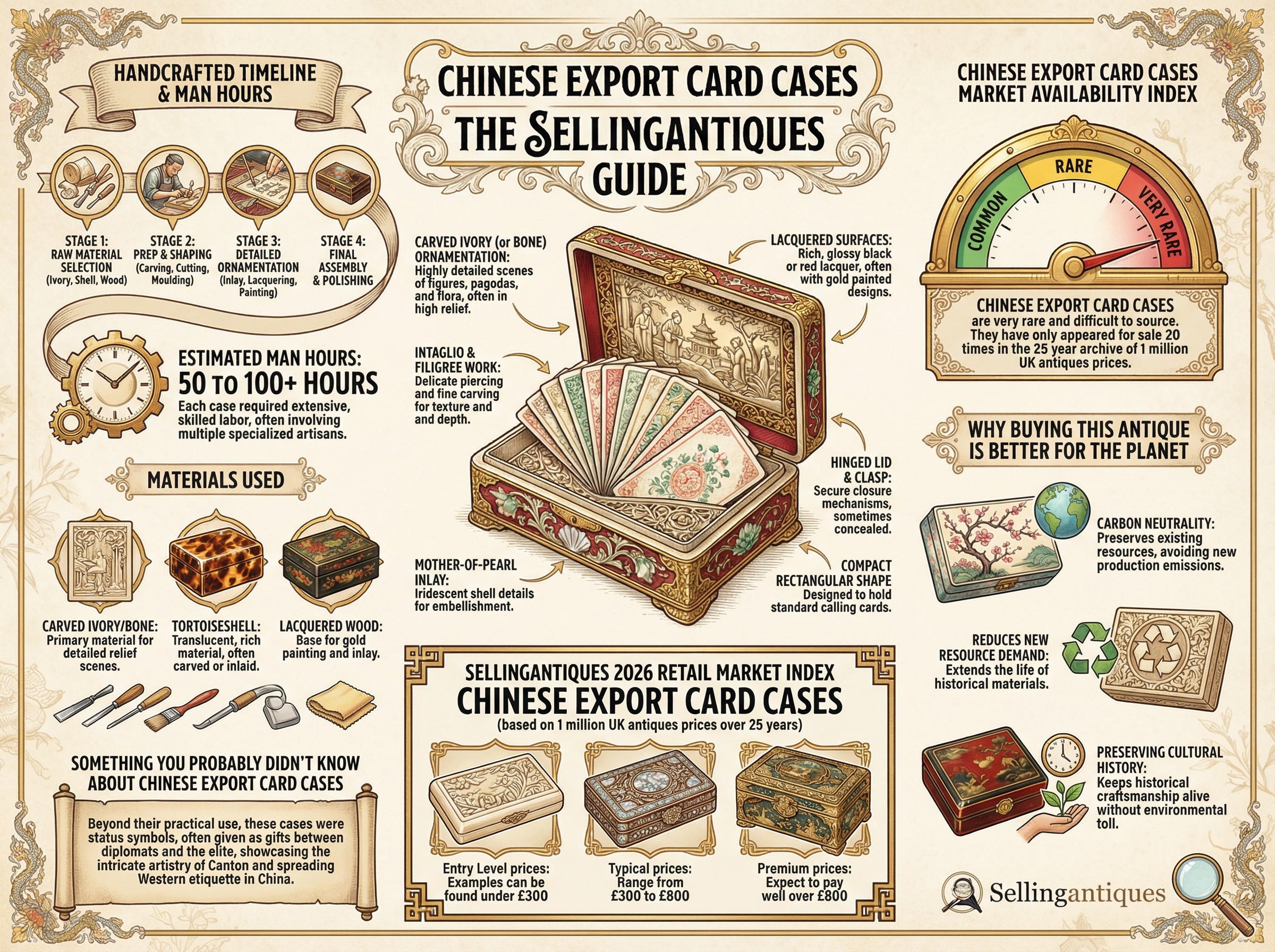 Chinese Export Card Cases Guide Infographic