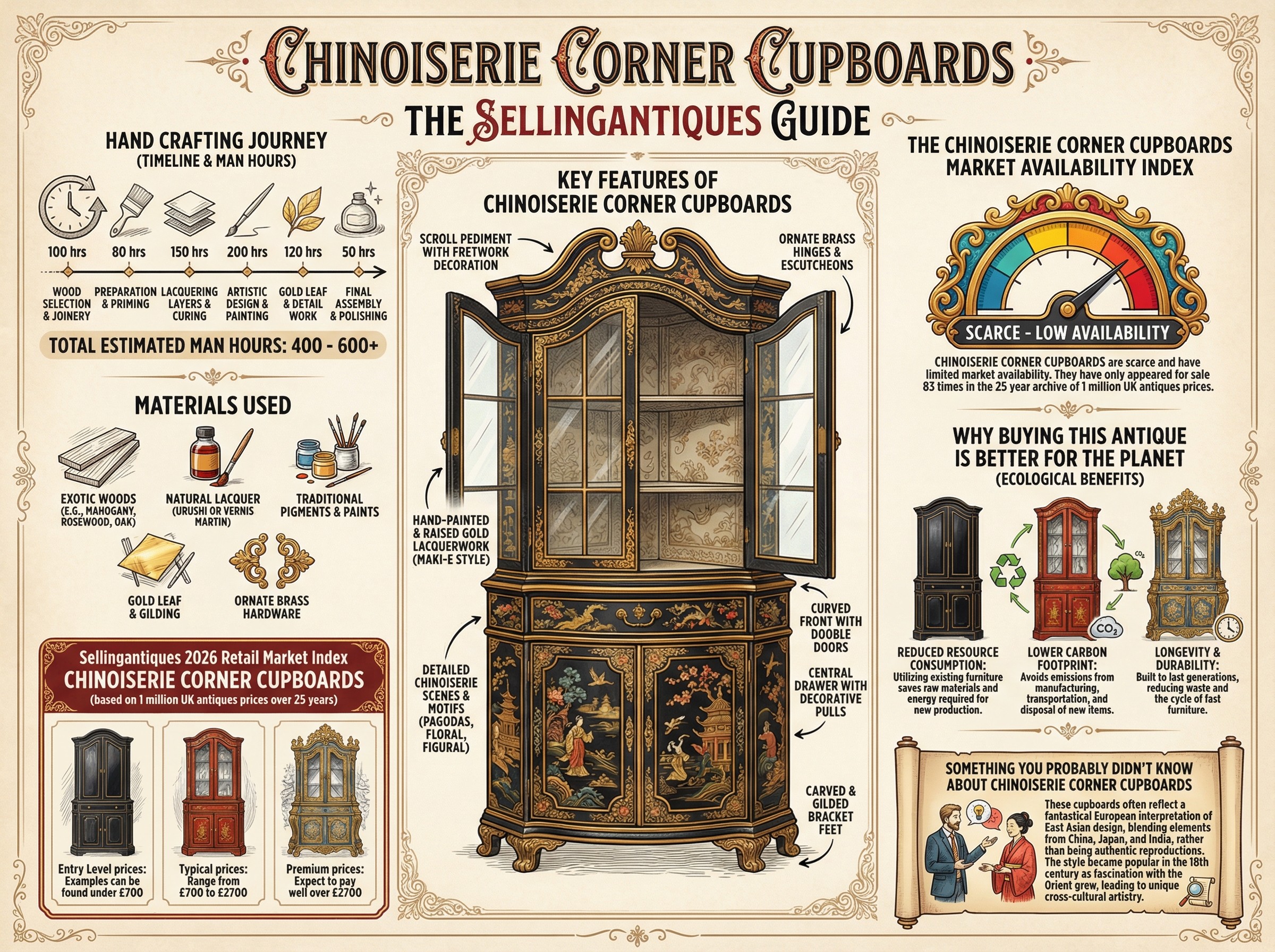 Chinoiserie Corner Cupboards Guide Infographic