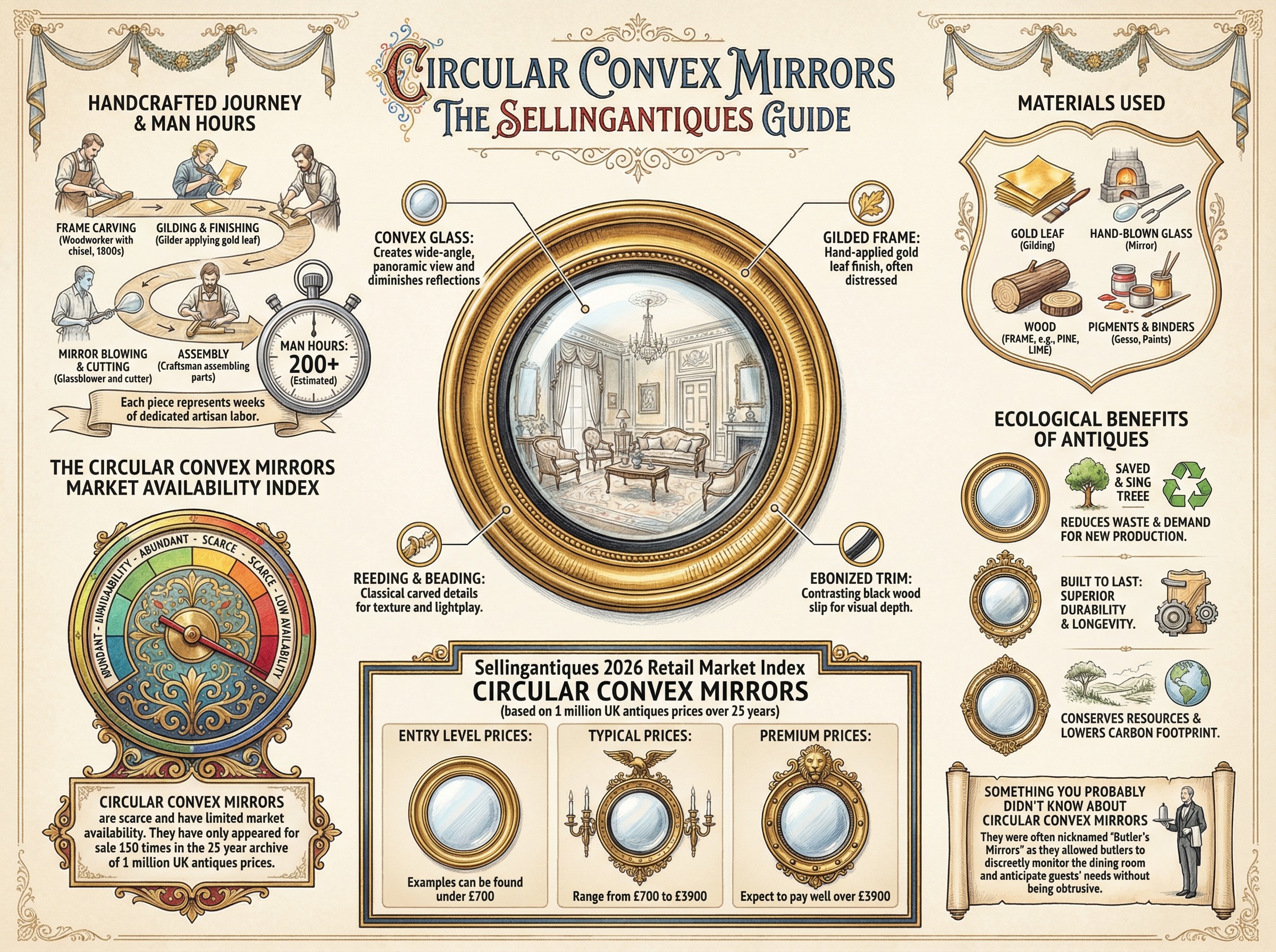 Circular Convex Mirrors Guide Infographic