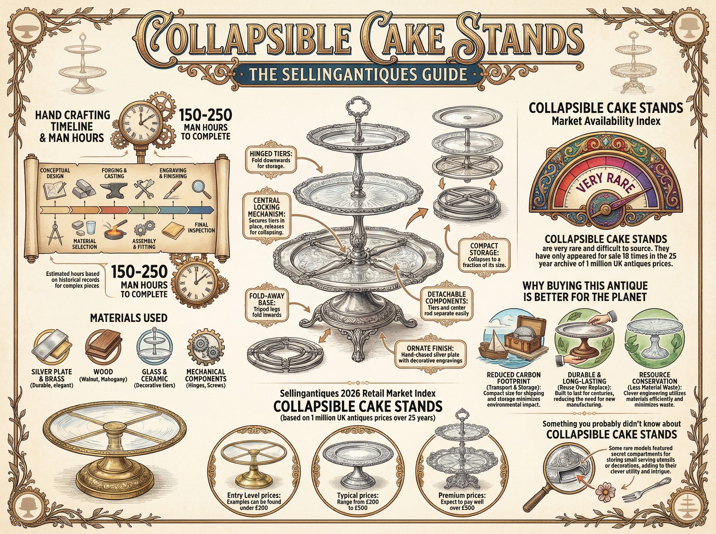 Collapsible Cake Stands Guide Infographic