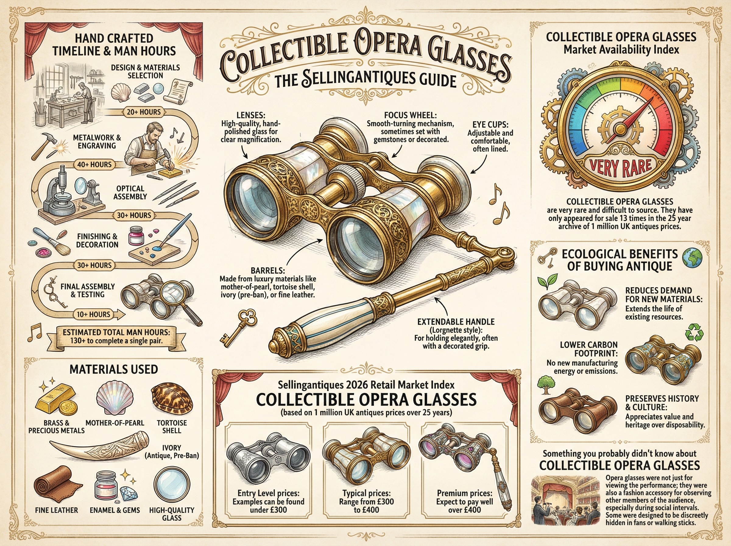 Collectible Opera Glasses Guide Infographic