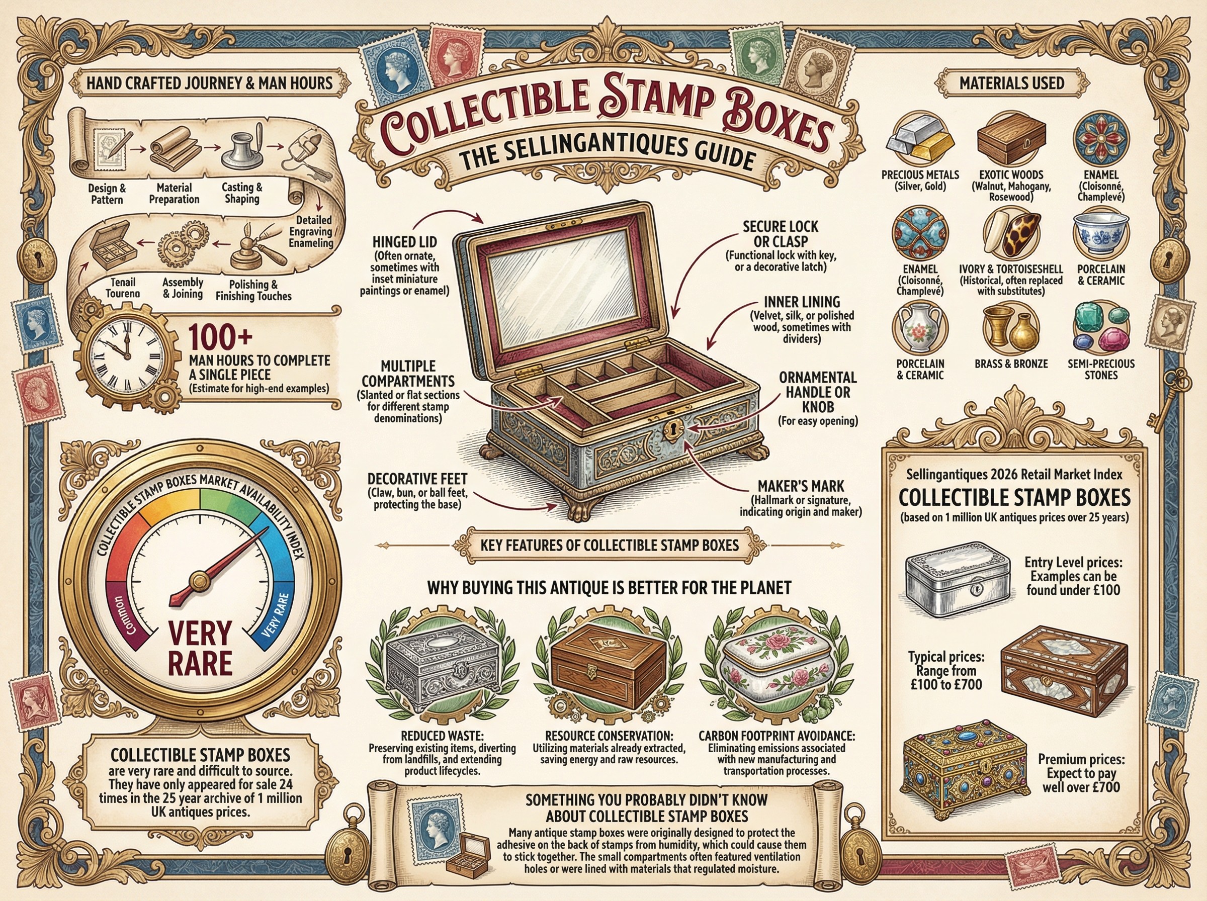 Collectible Stamp Boxes Guide Infographic