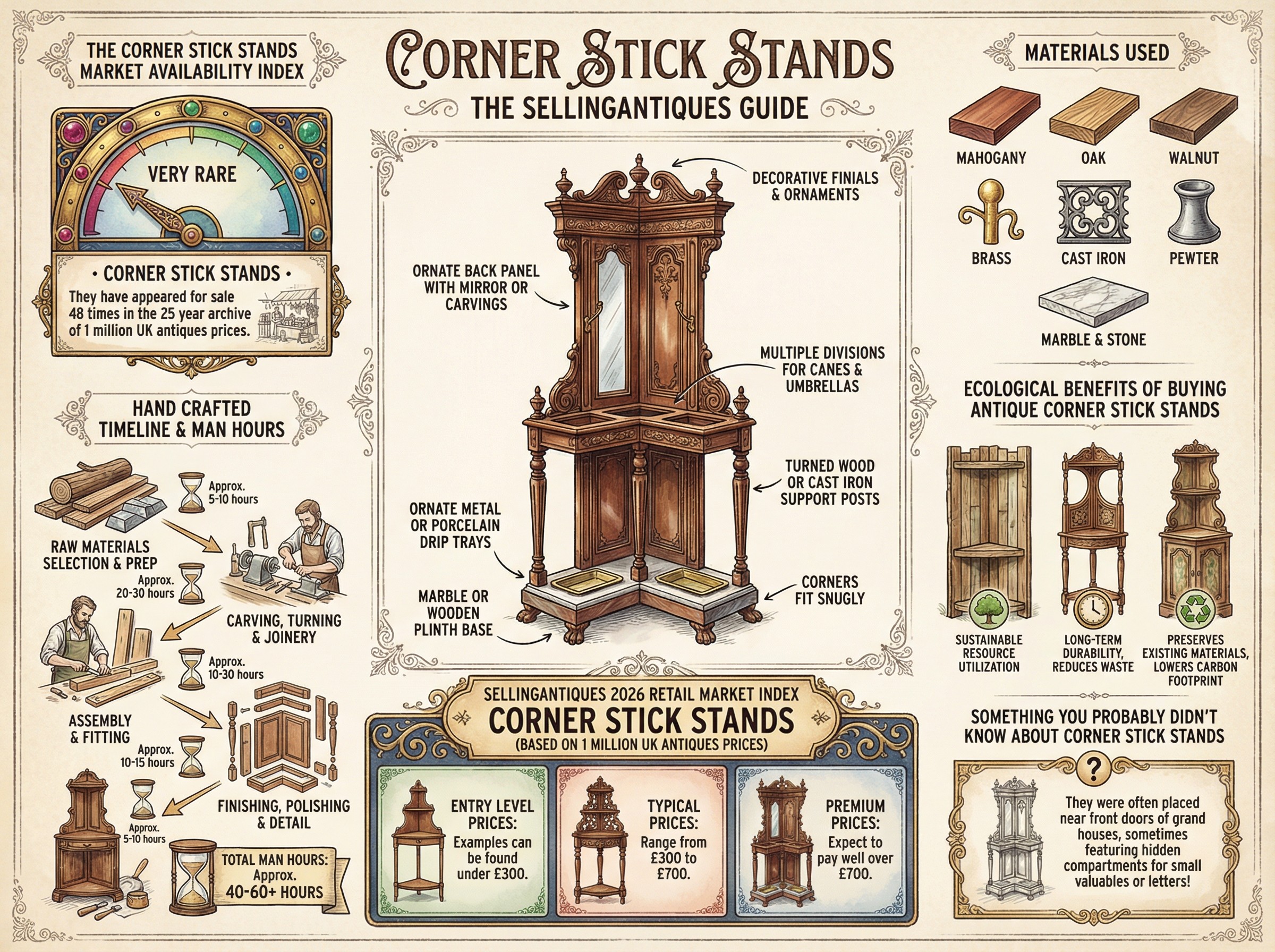 Corner Stick Stands Guide Infographic